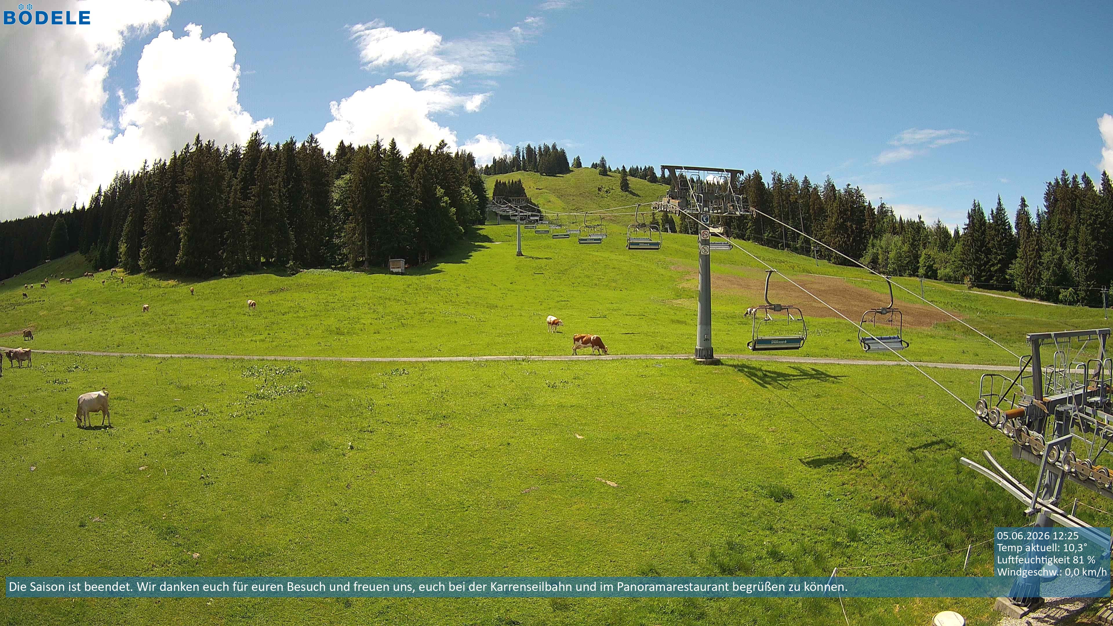 Archiv Foto Webcam Lanklift am Bödele