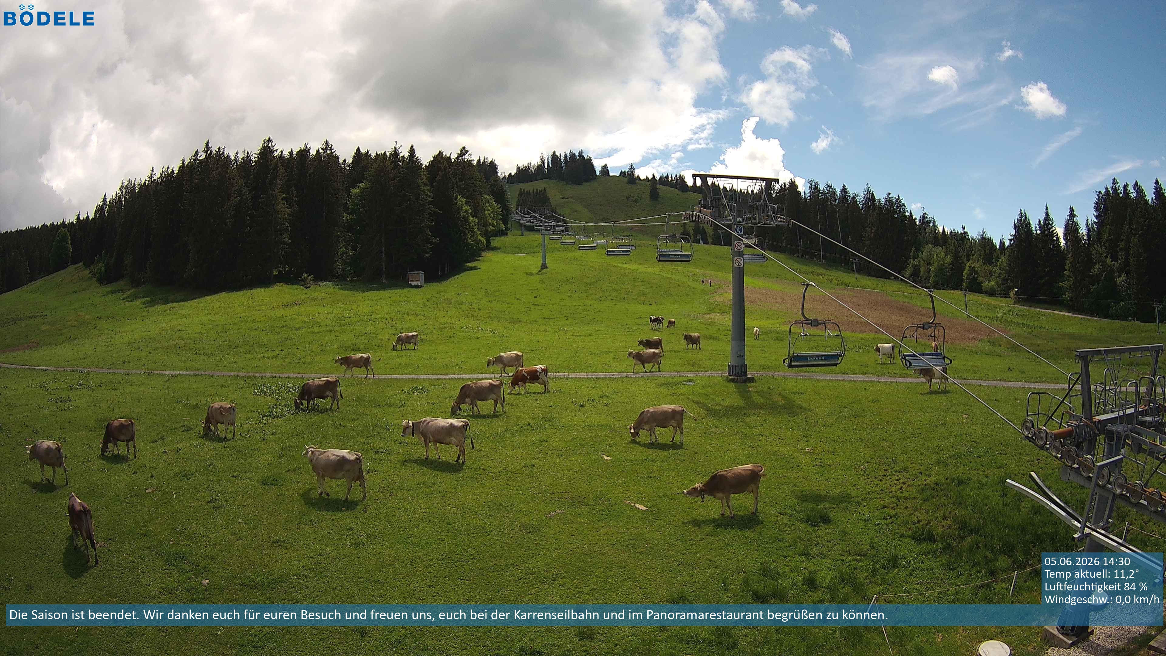 Archiv Foto Webcam Lanklift am Bödele