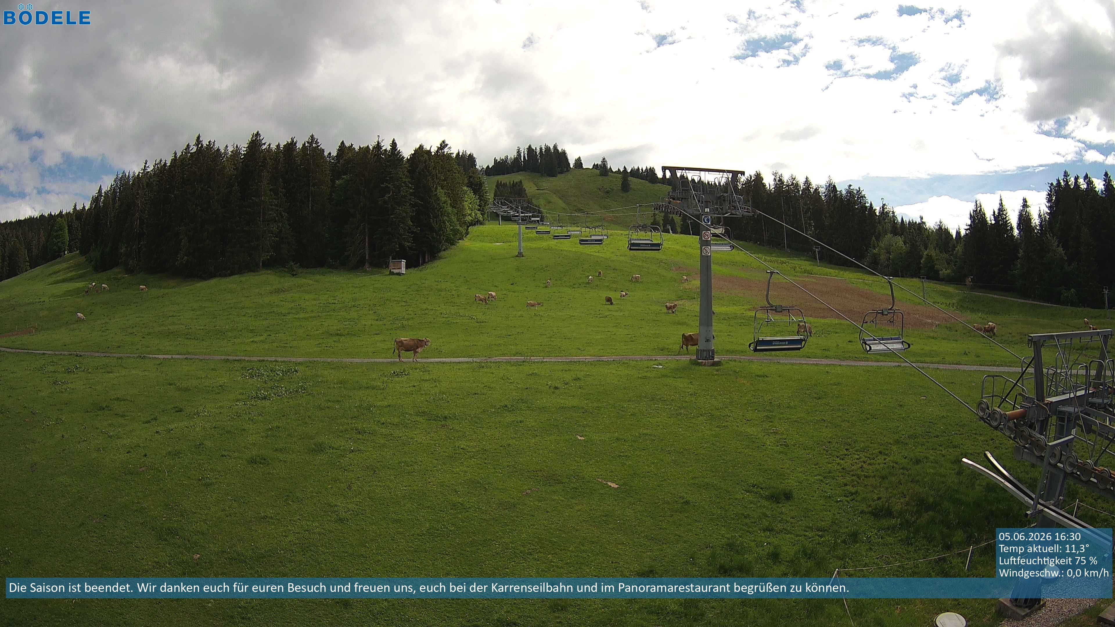 Archiv Foto Webcam Lanklift am Bödele