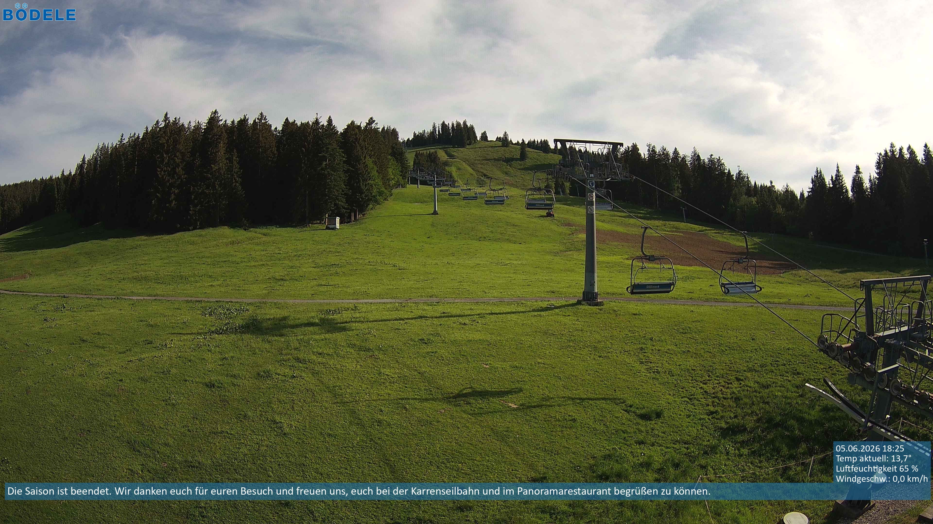 Archiv Foto Webcam Lanklift am Bödele