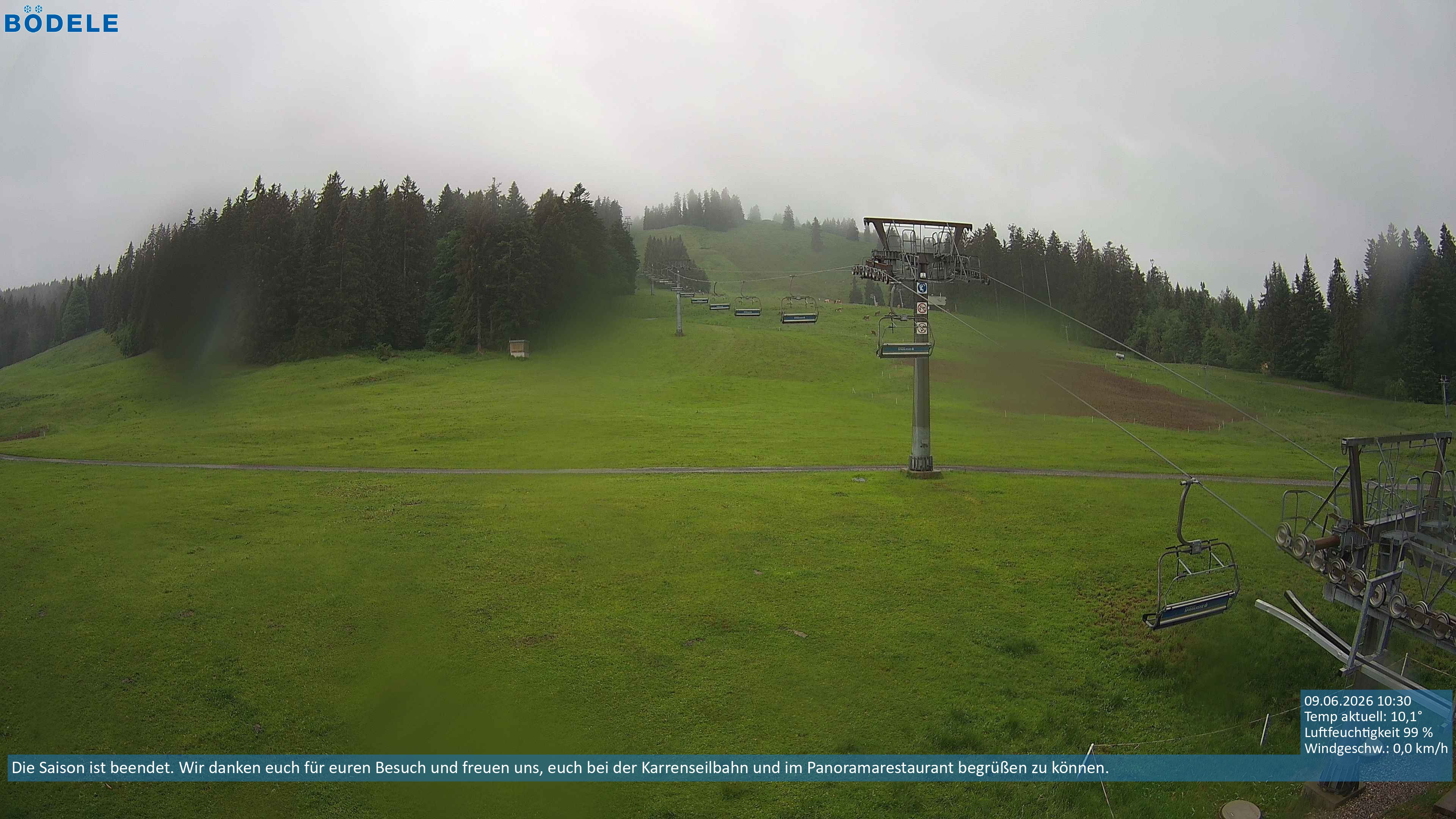 Archiv Foto Webcam Lanklift am Bödele
