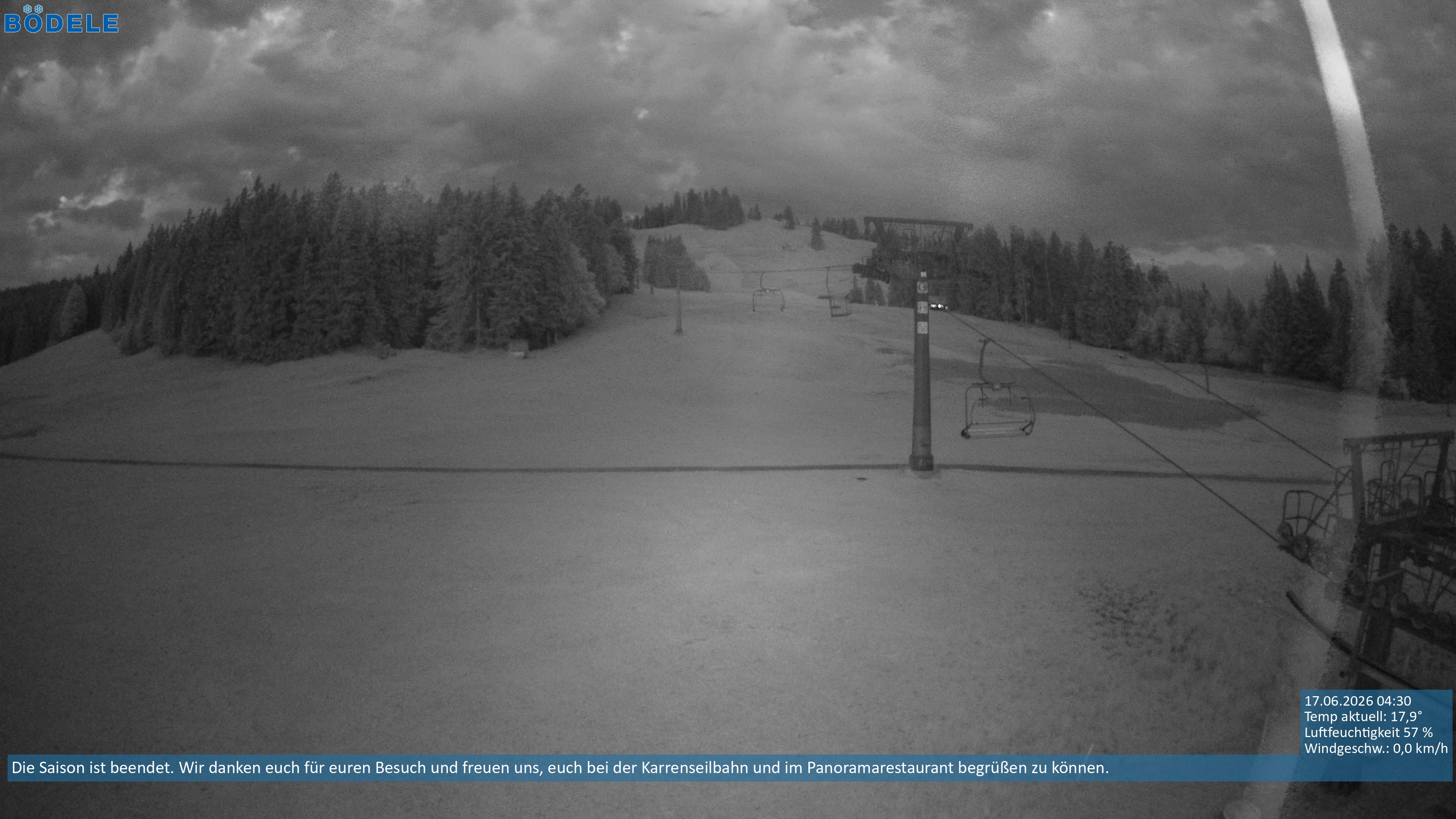 Archiv Foto Webcam Lanklift am Bödele