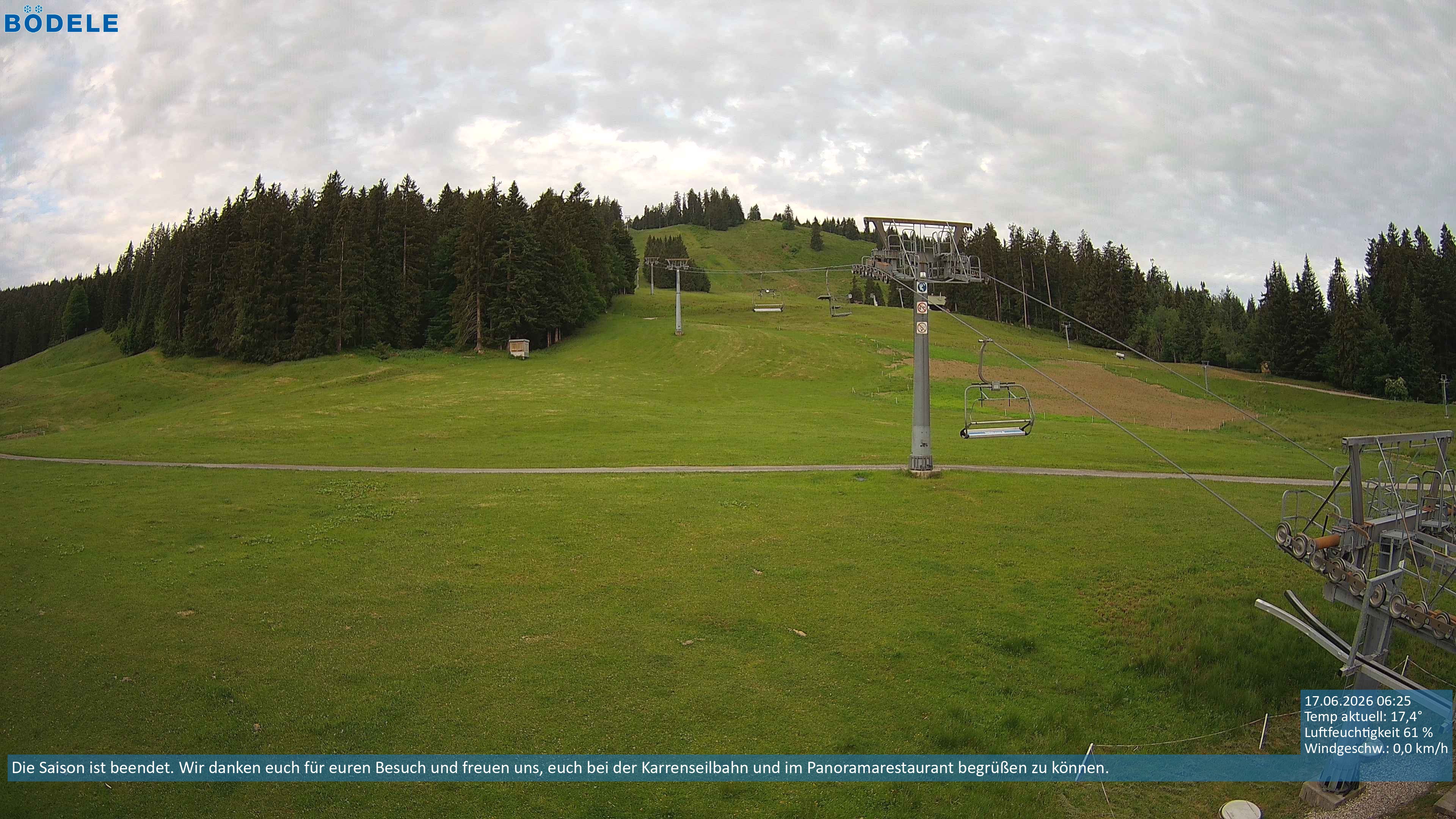 Archived image Webcam Chair lift Lank near Schwarzenberg