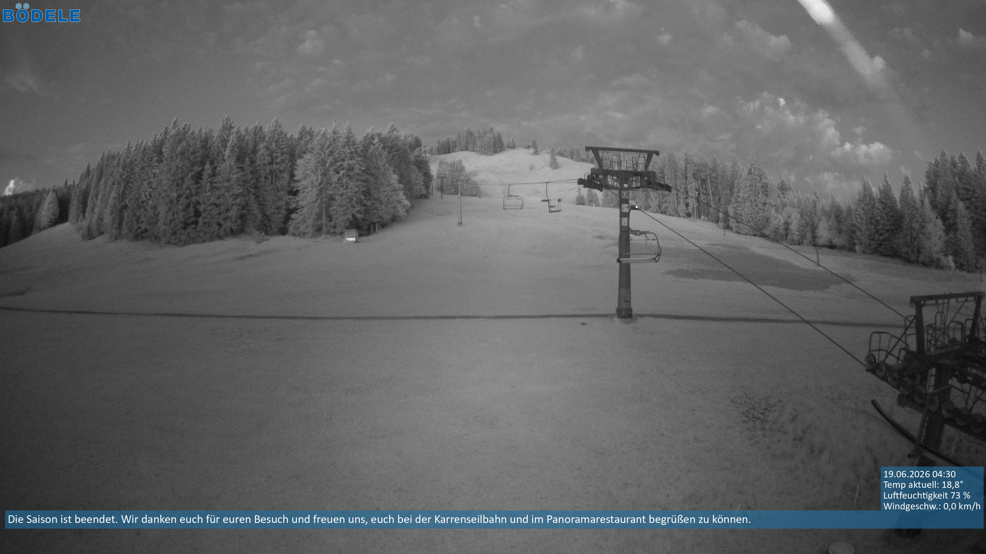 Archiv Foto Webcam Lanklift am Bödele