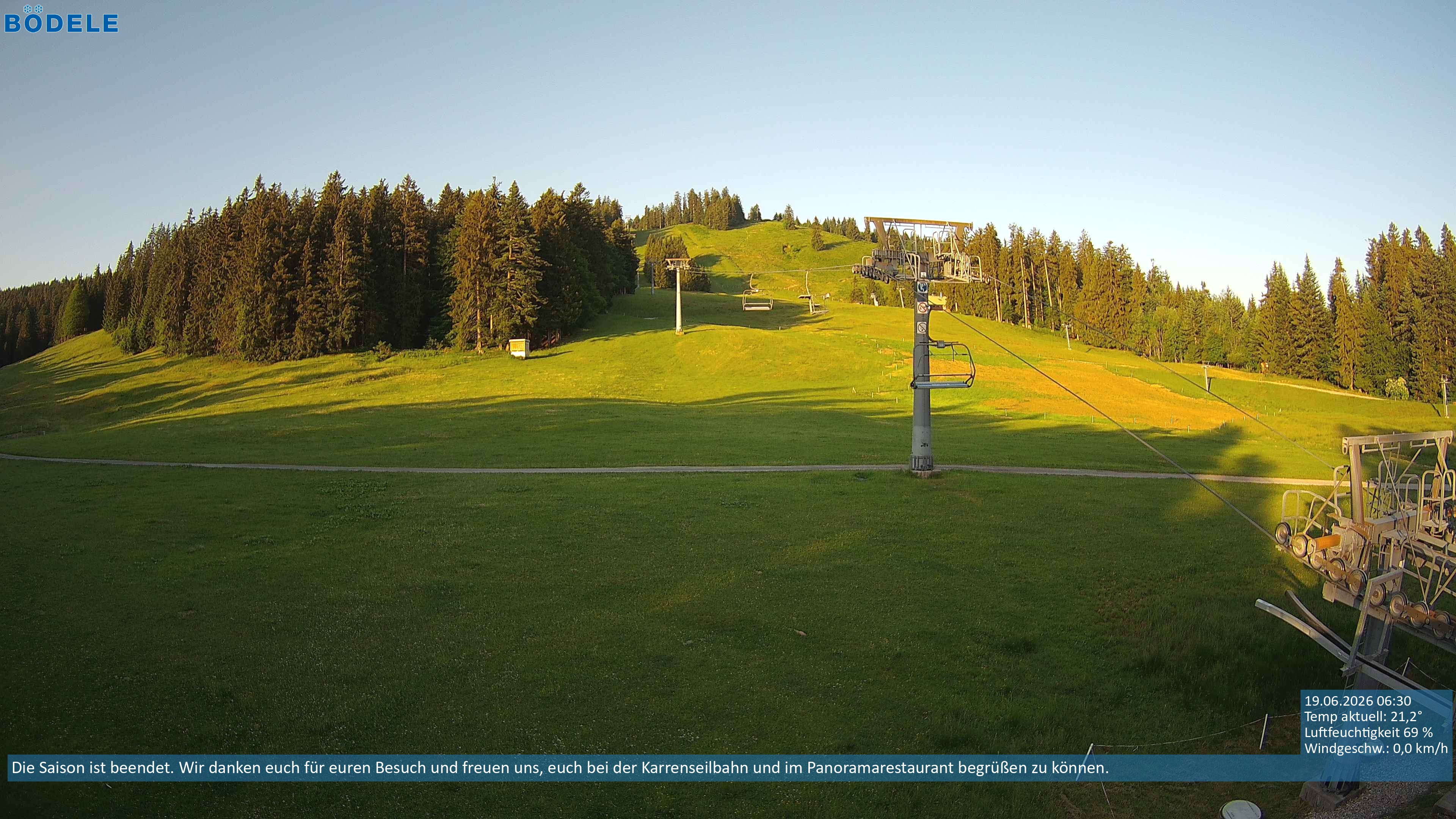 Archiv Foto Webcam Lanklift am Bödele