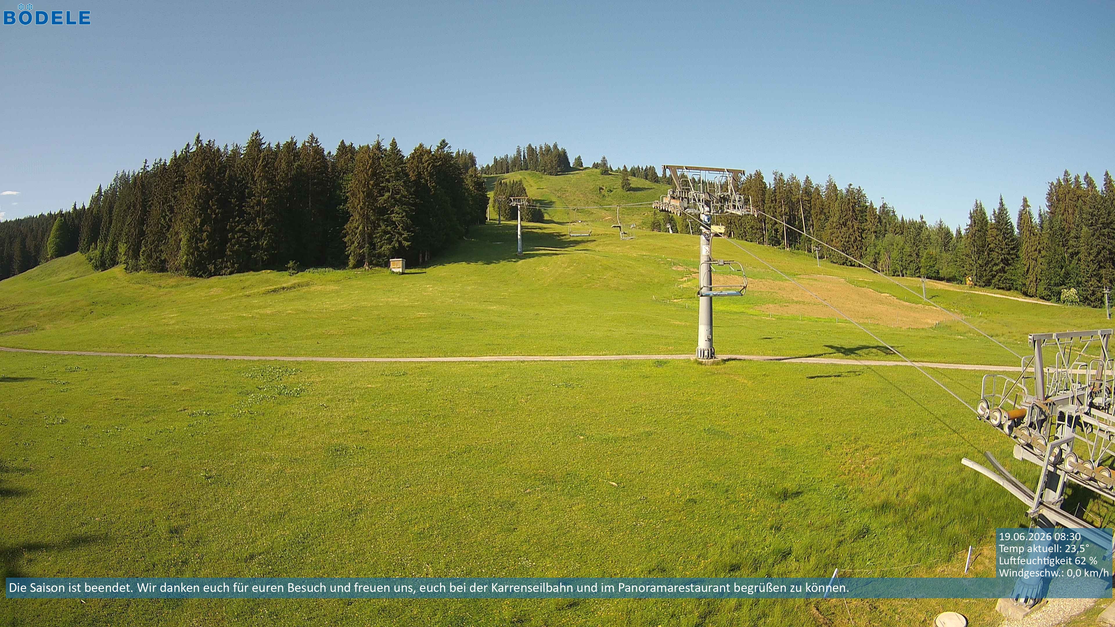 Archiv Foto Webcam Lanklift am Bödele