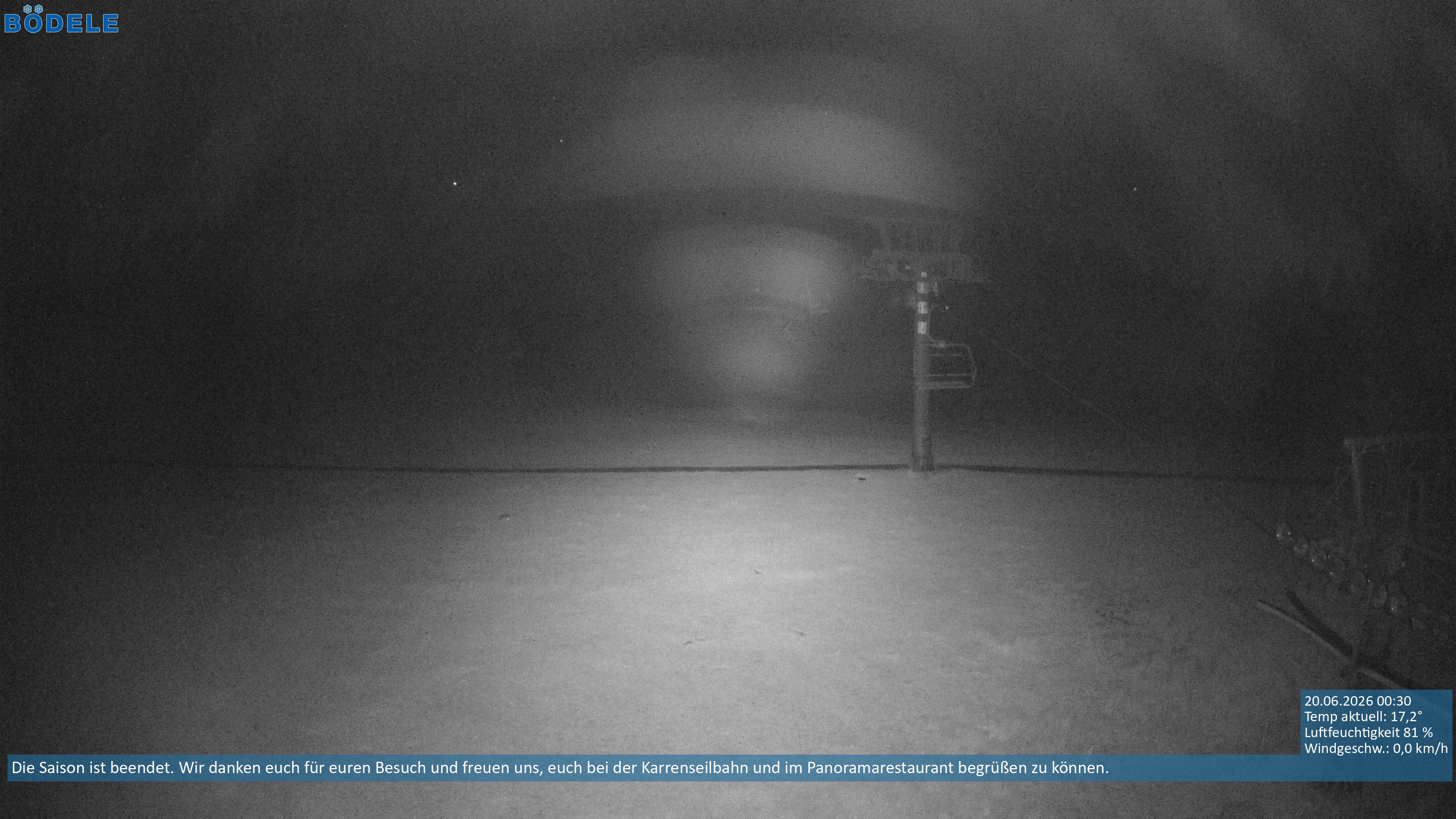 Archiv Foto Webcam Lanklift am Bödele