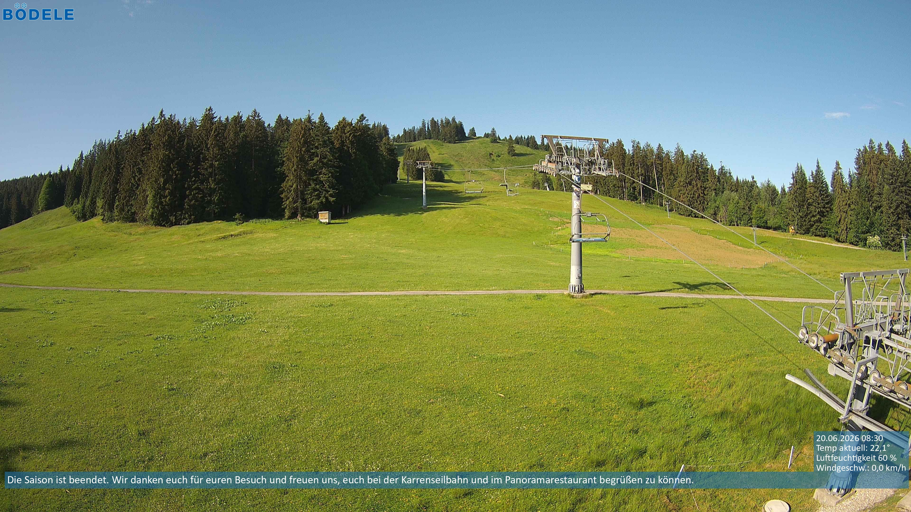 Archiv Foto Webcam Lanklift am Bödele