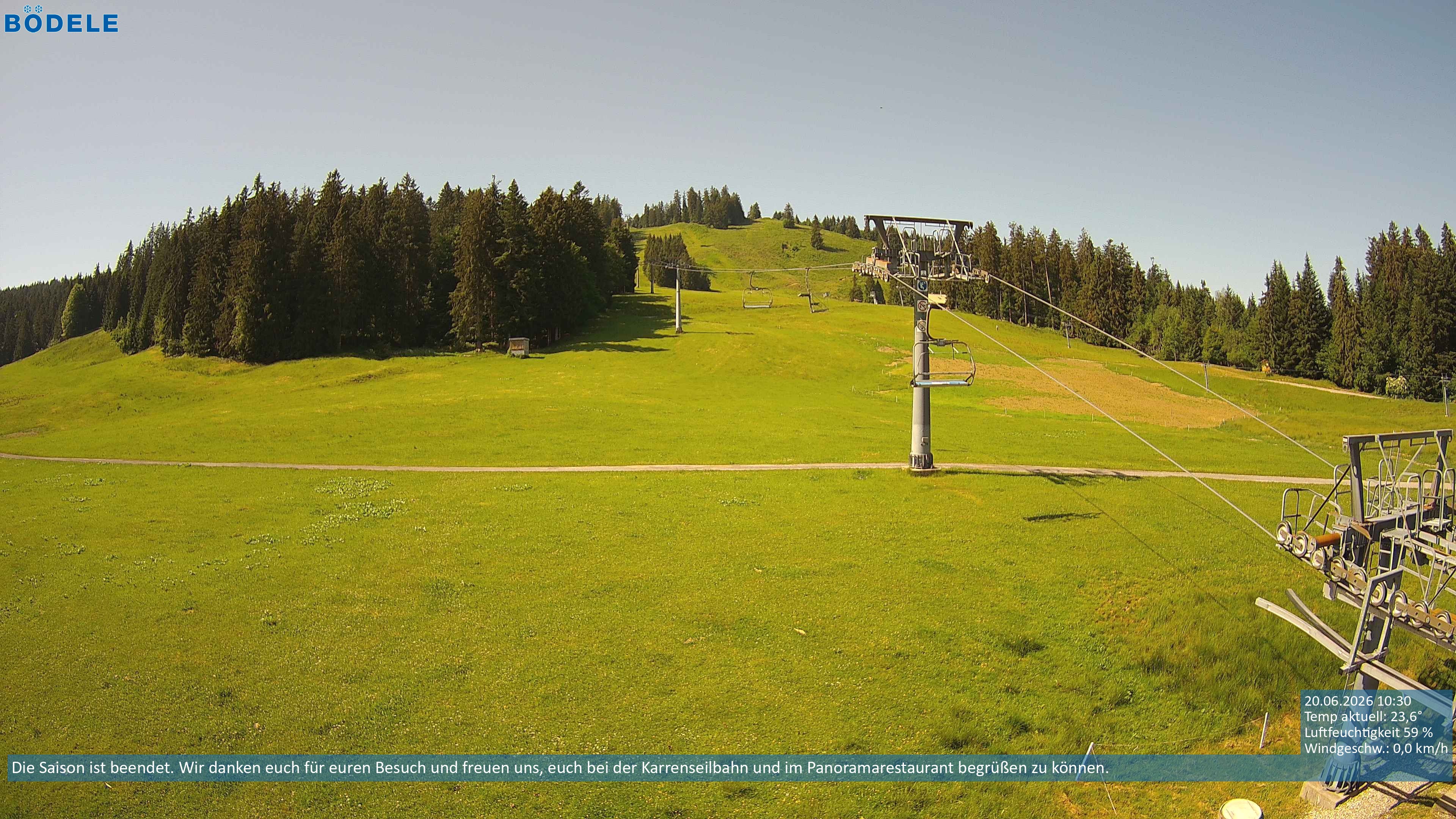 Archiv Foto Webcam Lanklift am Bödele