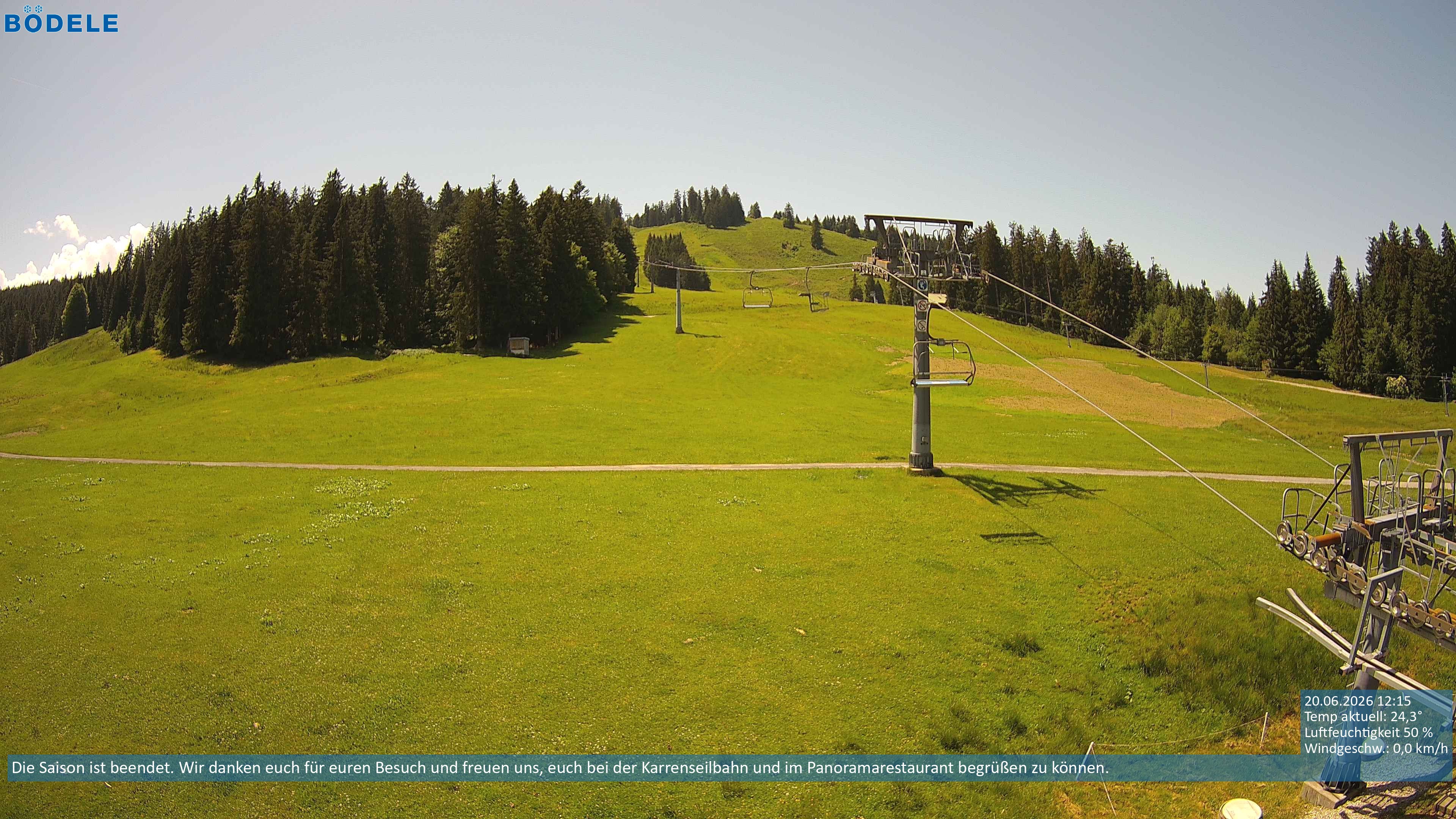 Archiv Foto Webcam Lanklift am Bödele