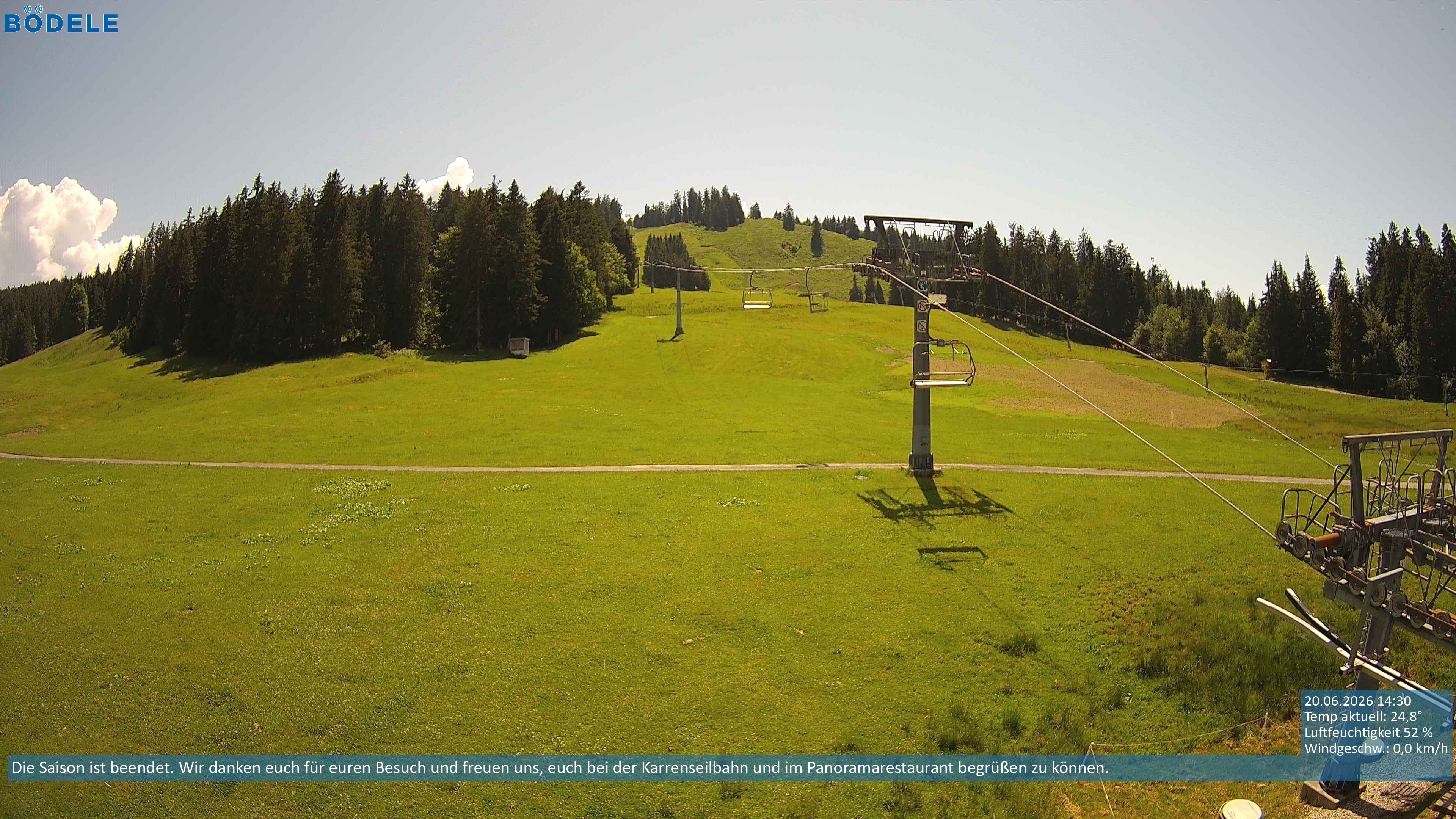 Archiv Foto Webcam Lanklift am Bödele