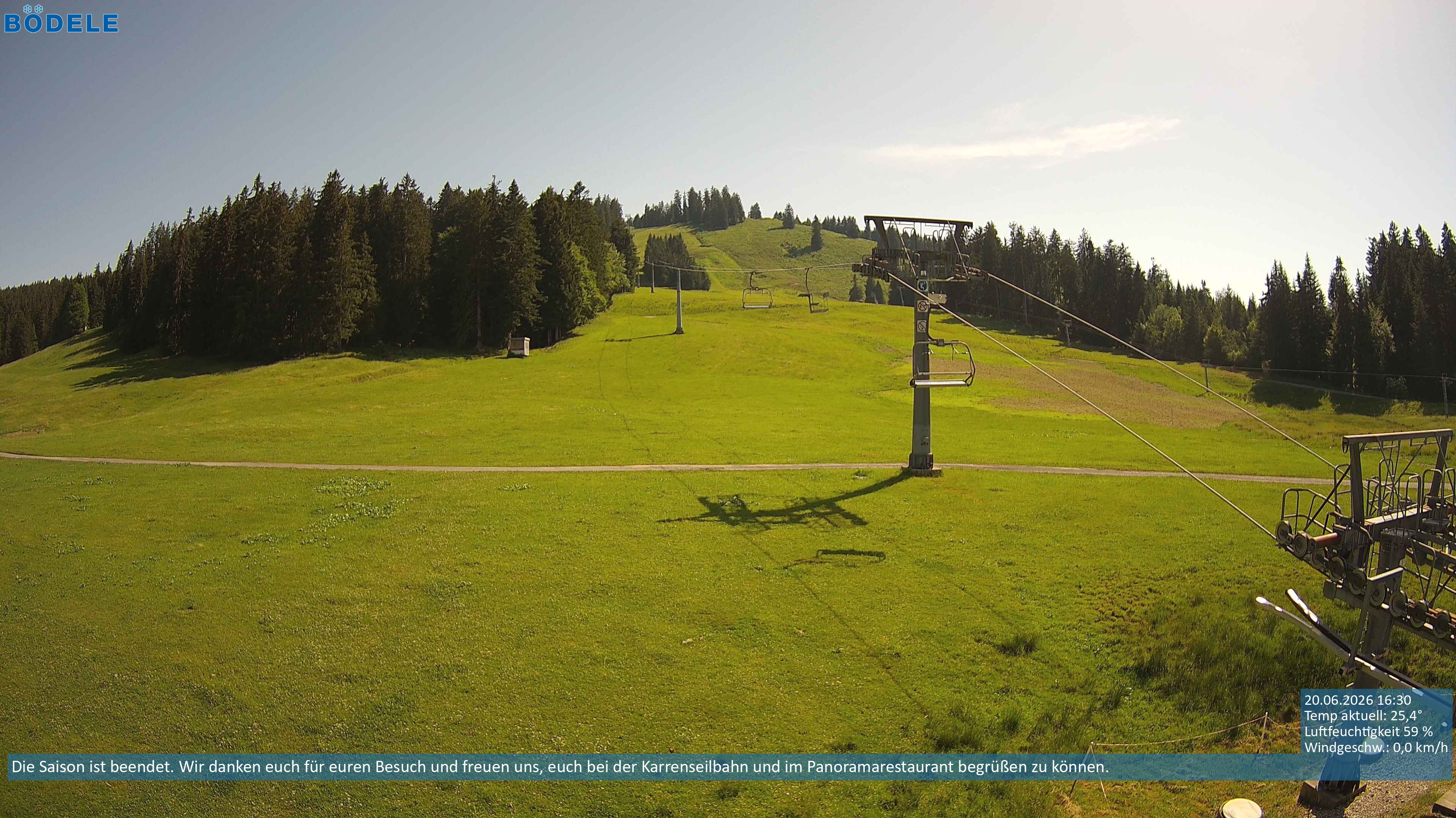 Archiv Foto Webcam Lanklift am Bödele