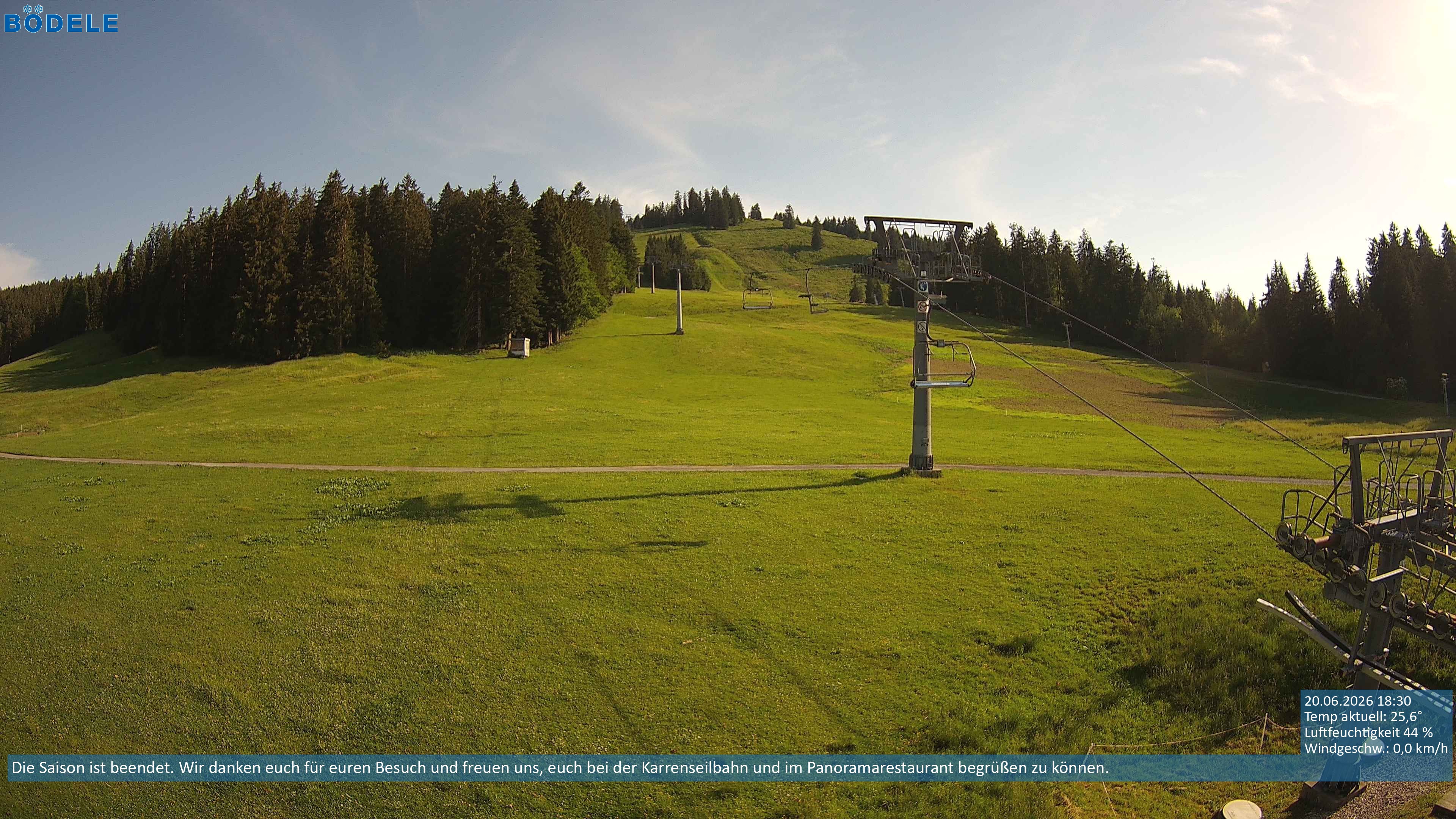 Archiv Foto Webcam Lanklift am Bödele