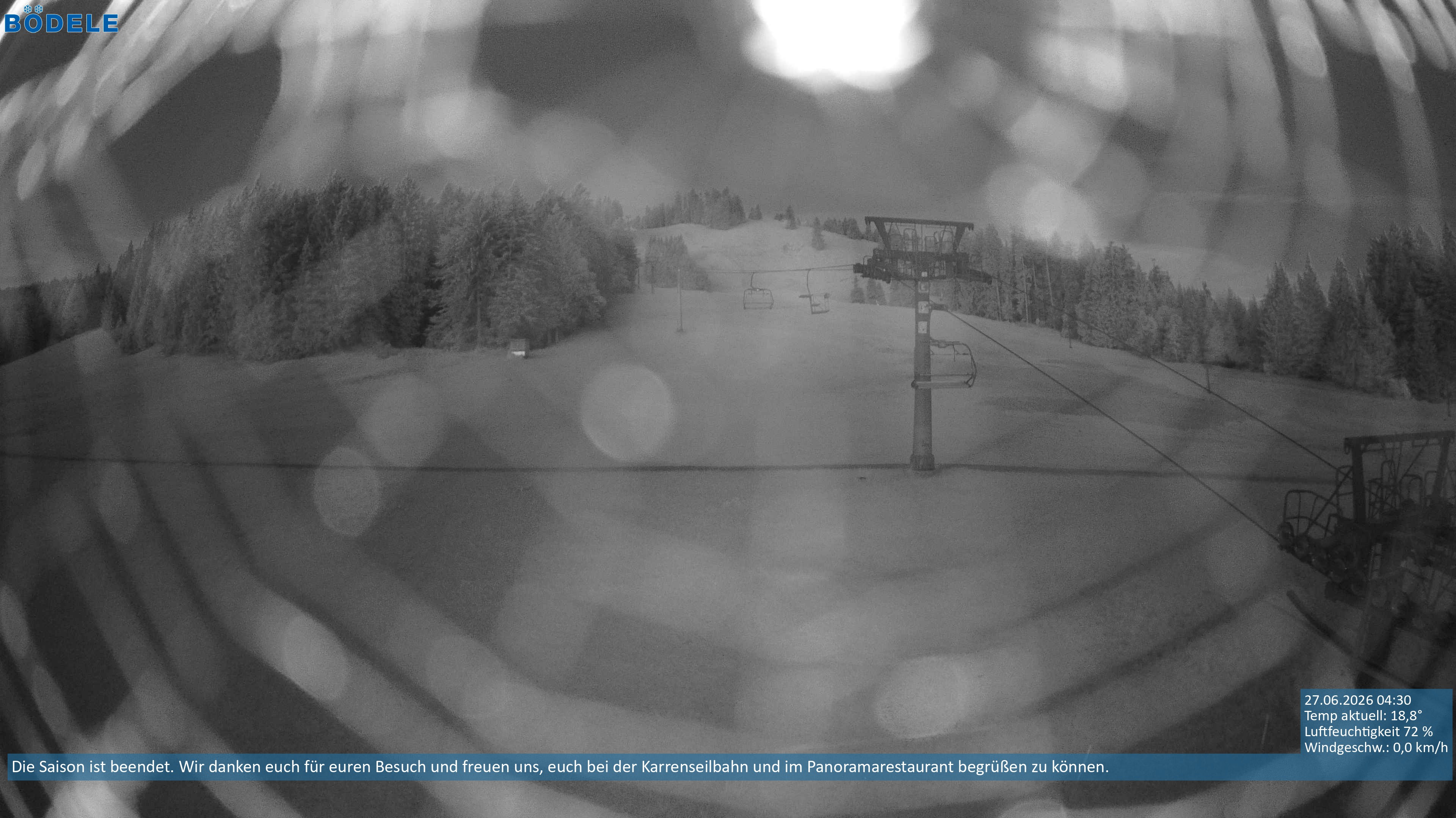 Archiv Foto Webcam Lanklift am Bödele