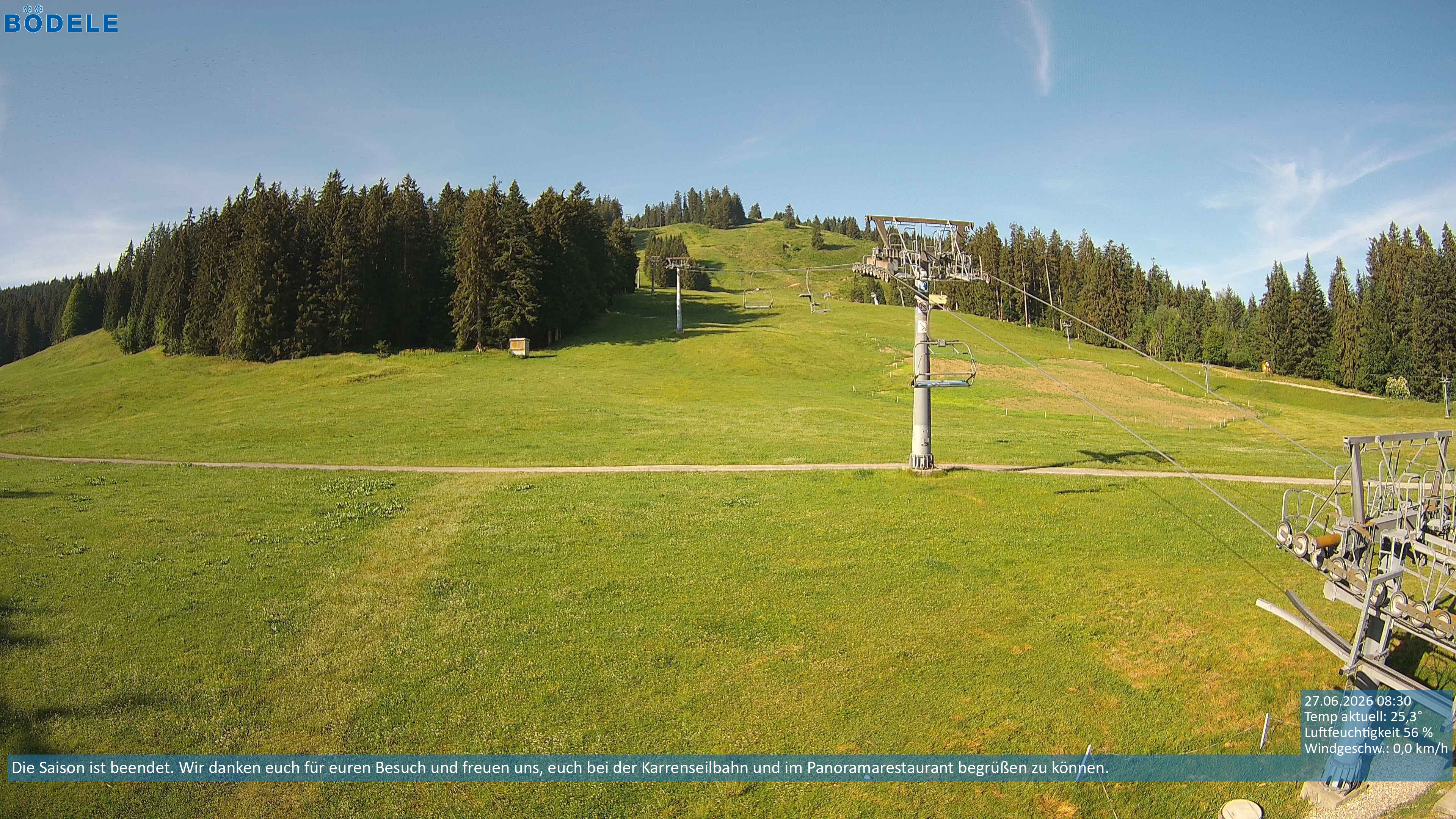 Archiv Foto Webcam Lanklift am Bödele