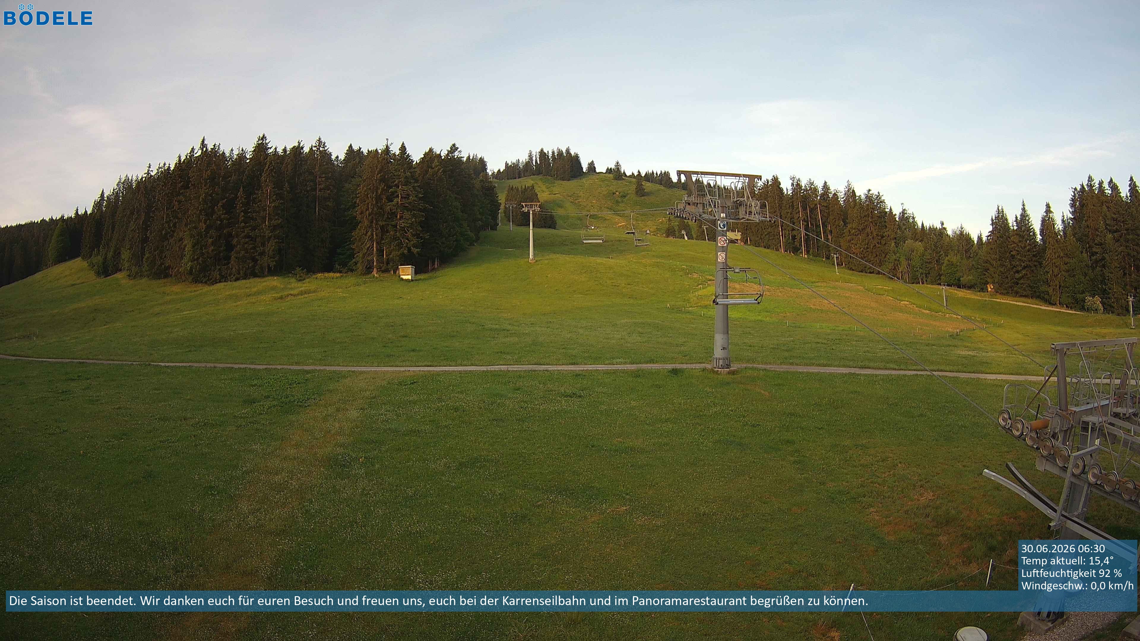 Archiv Foto Webcam Lanklift am Bödele