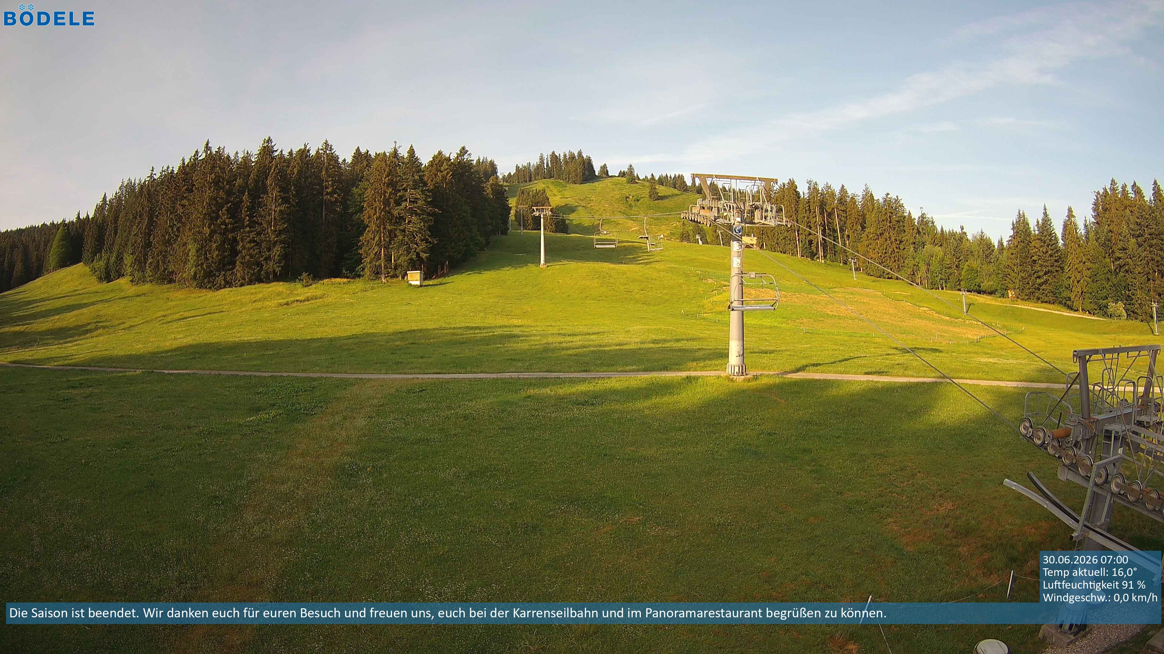 Archiv Foto Webcam Lanklift am Bödele