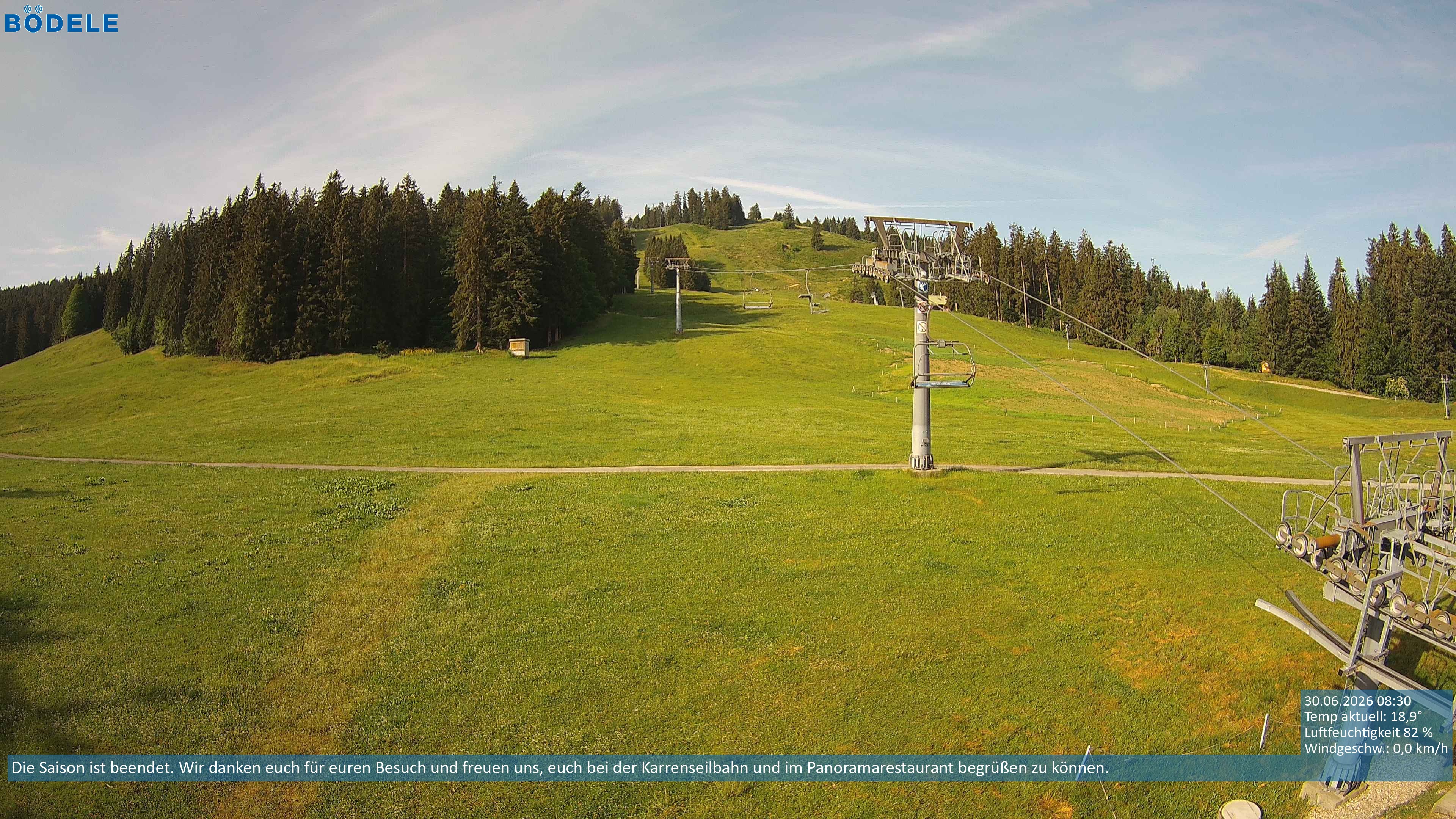 Archiv Foto Webcam Lanklift am Bödele