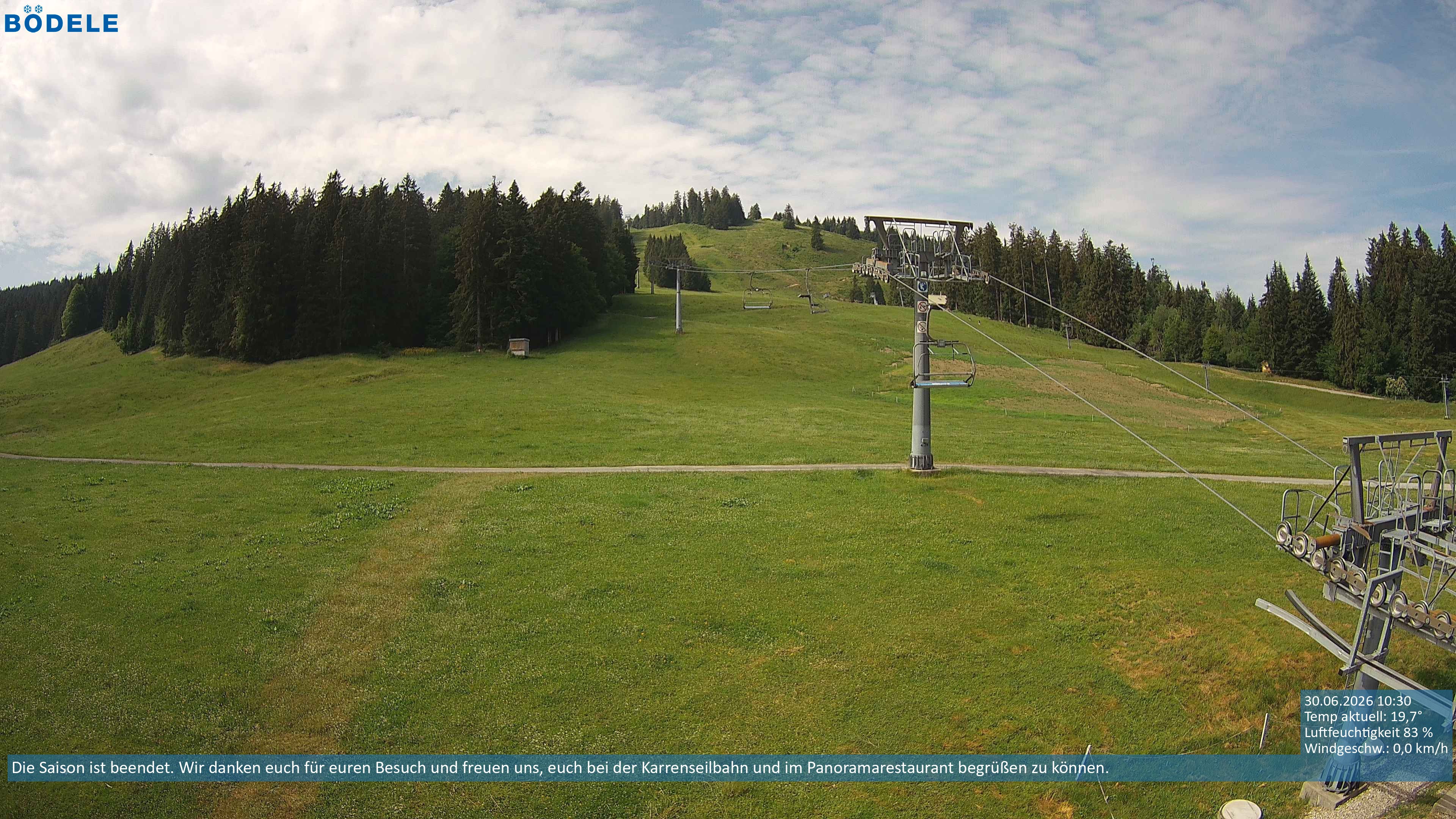 Archiv Foto Webcam Lanklift am Bödele