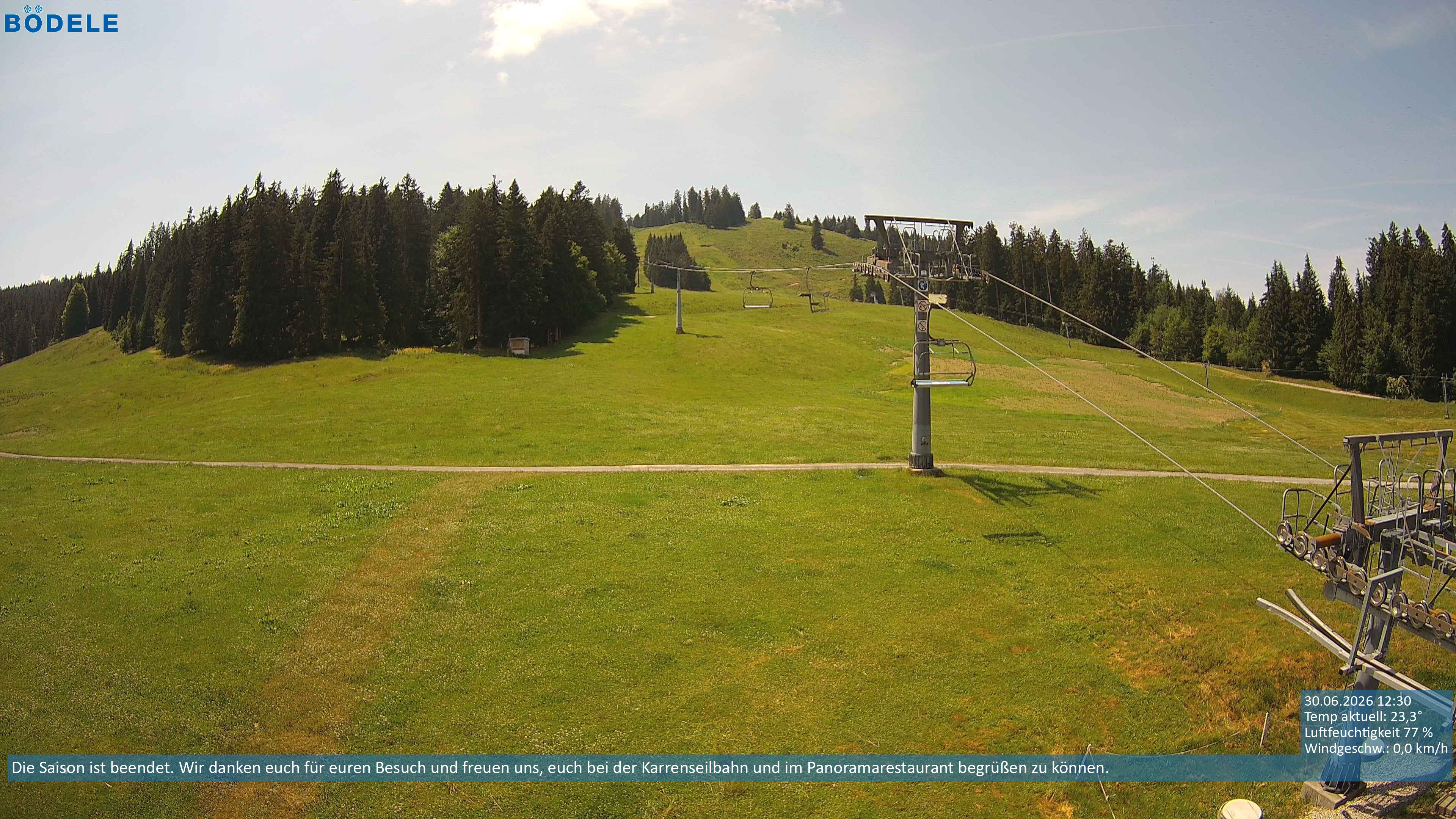 Archiv Foto Webcam Lanklift am Bödele
