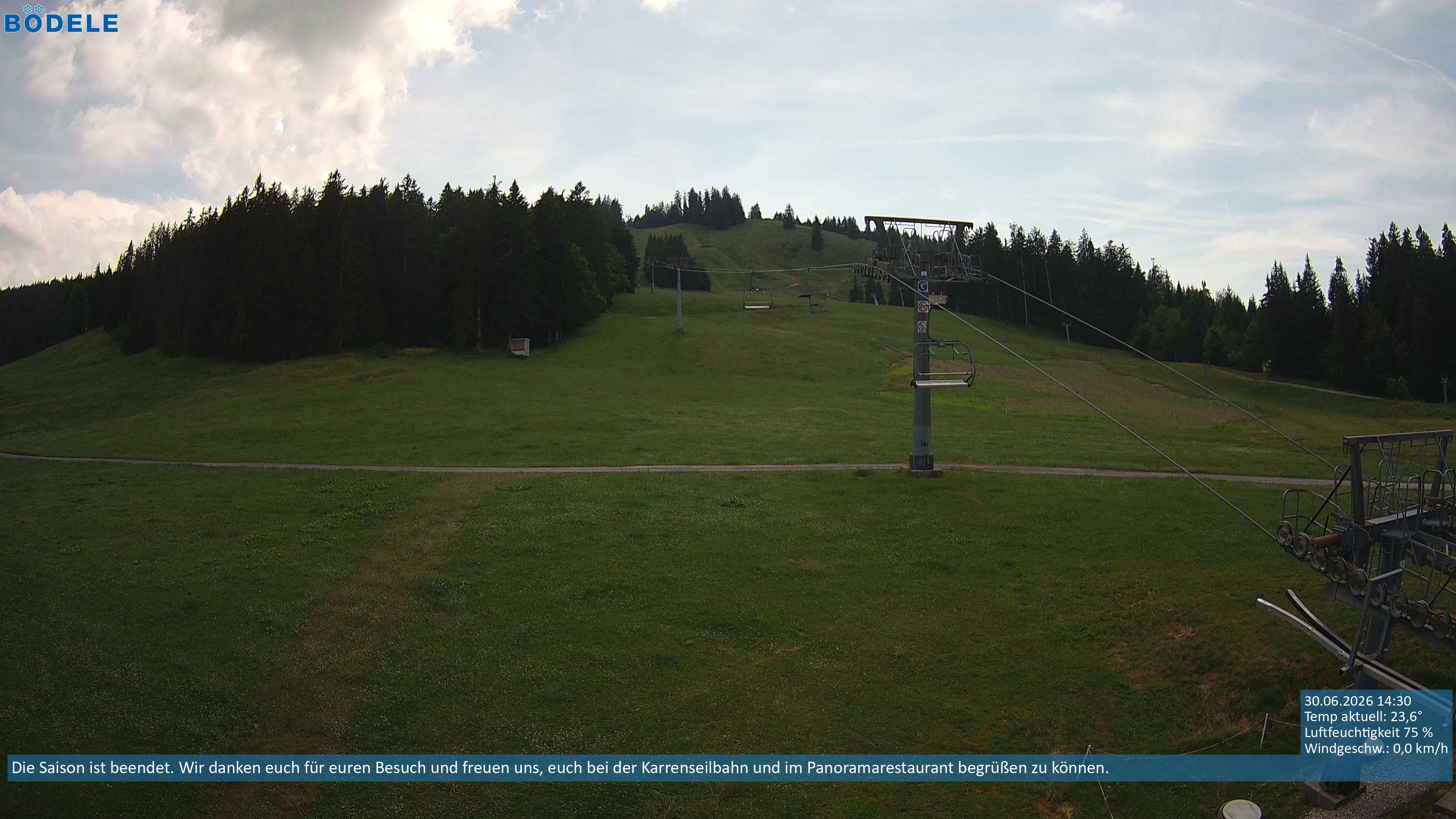 Archiv Foto Webcam Lanklift am Bödele