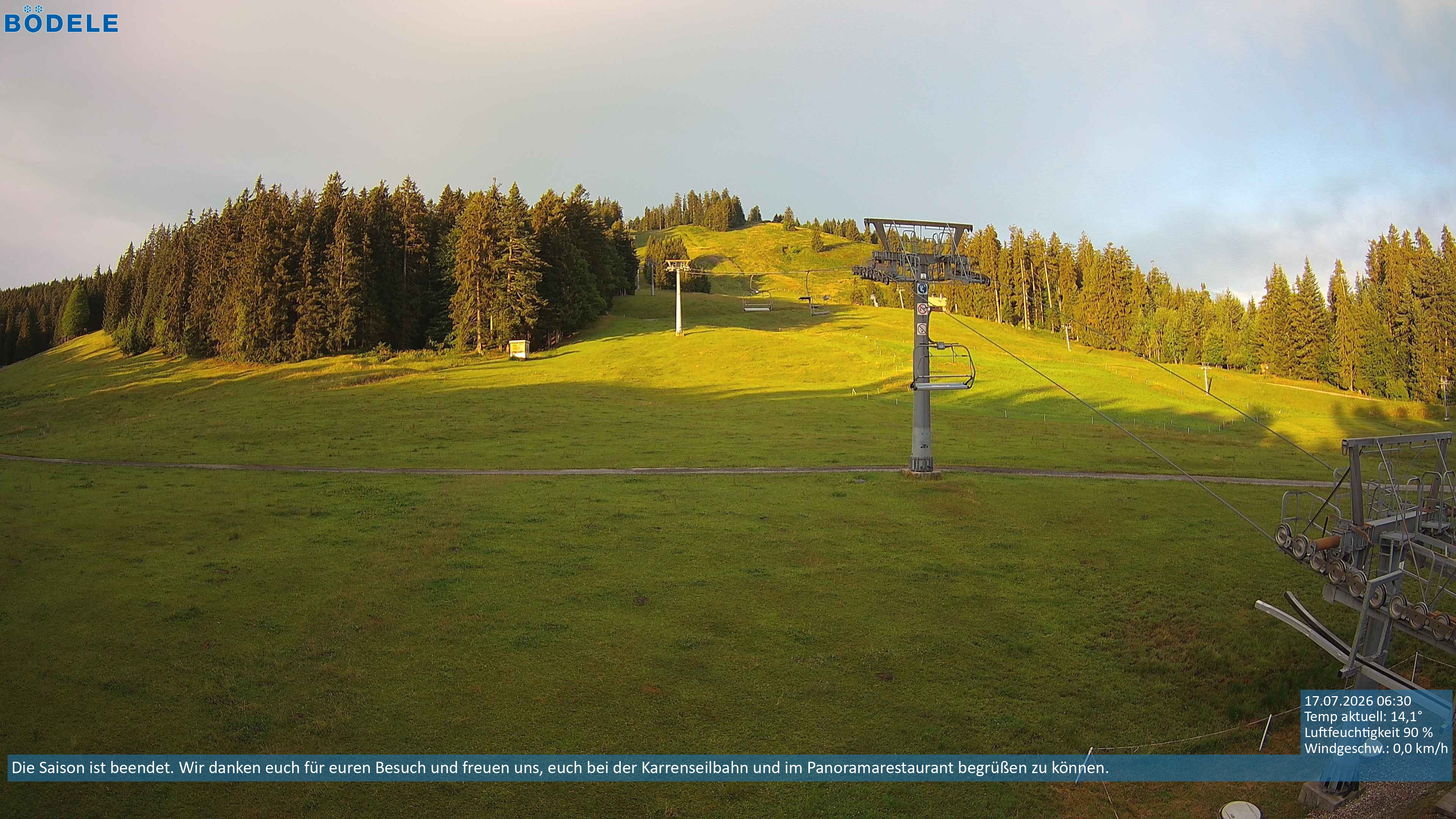 Archiv Foto Webcam Lanklift am Bödele
