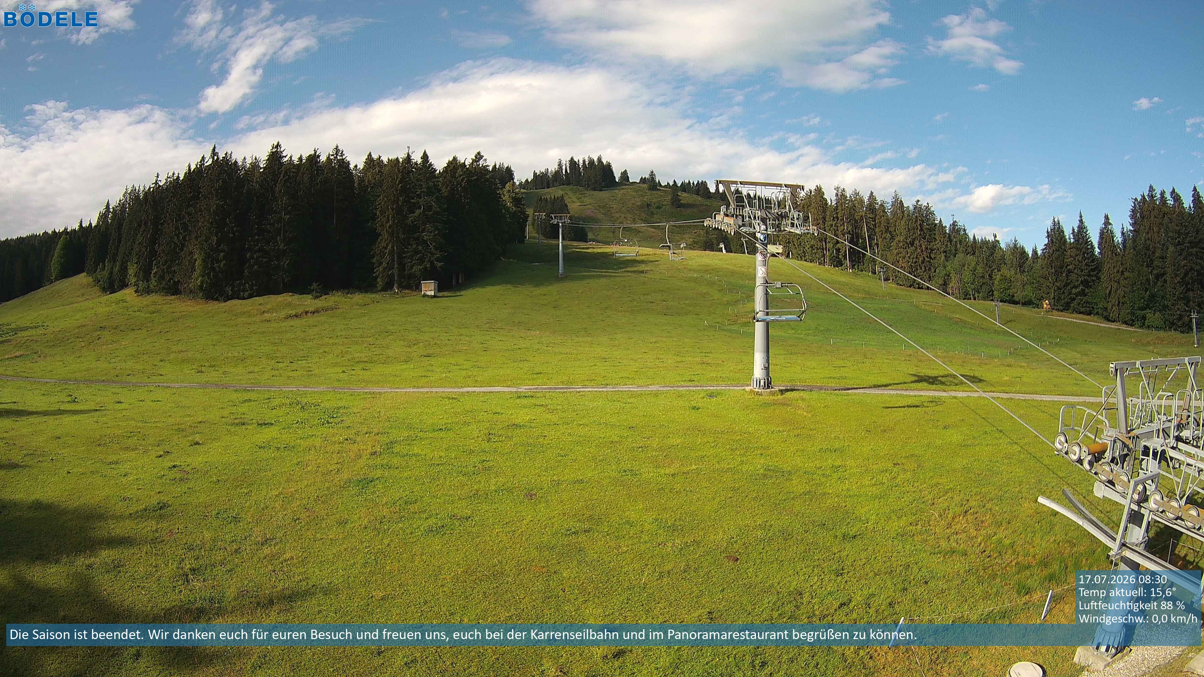 Archiv Foto Webcam Lanklift am Bödele