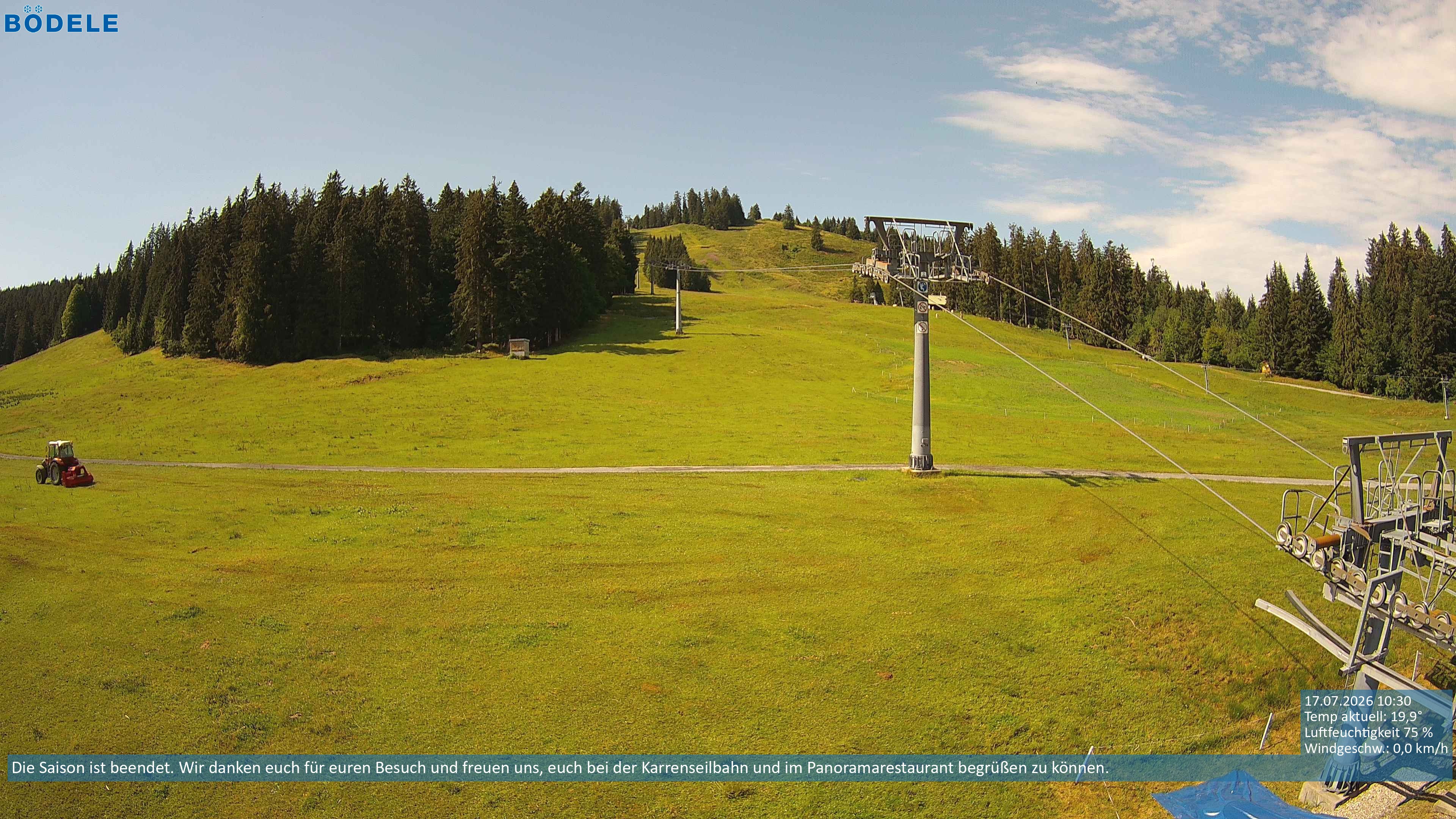 Archiv Foto Webcam Lanklift am Bödele