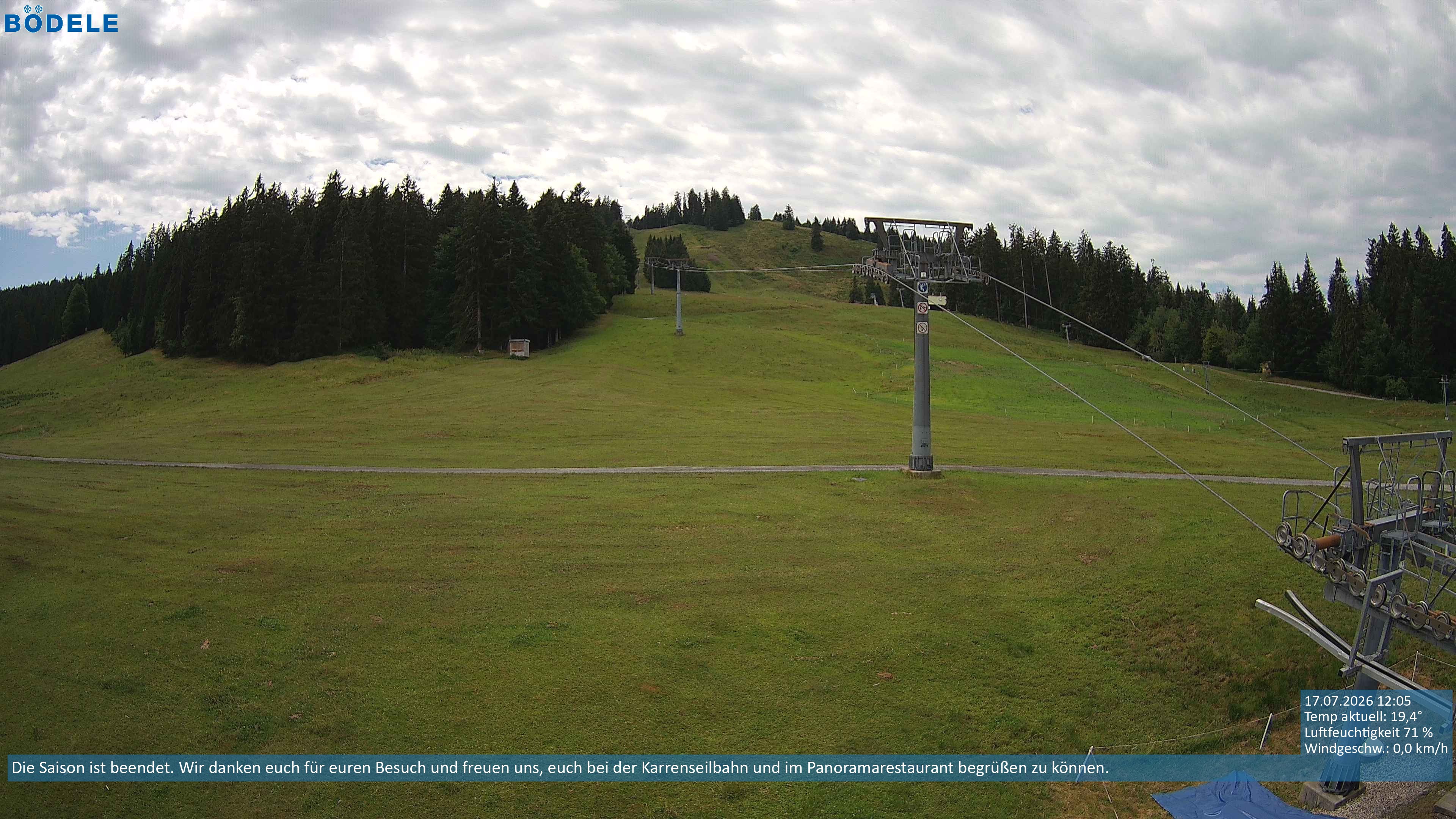 Archiv Foto Webcam Lanklift am Bödele