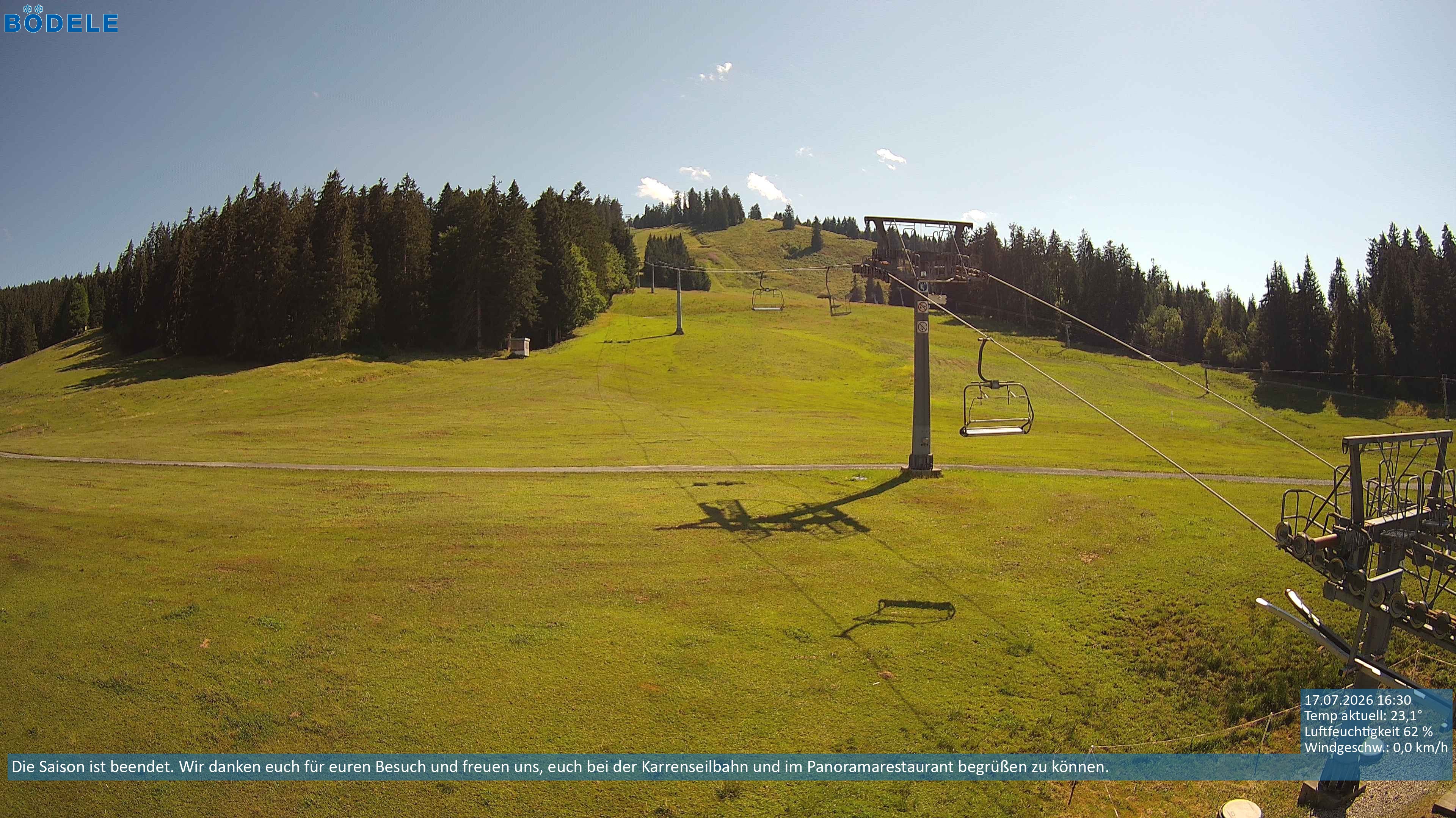 Archiv Foto Webcam Lanklift am Bödele