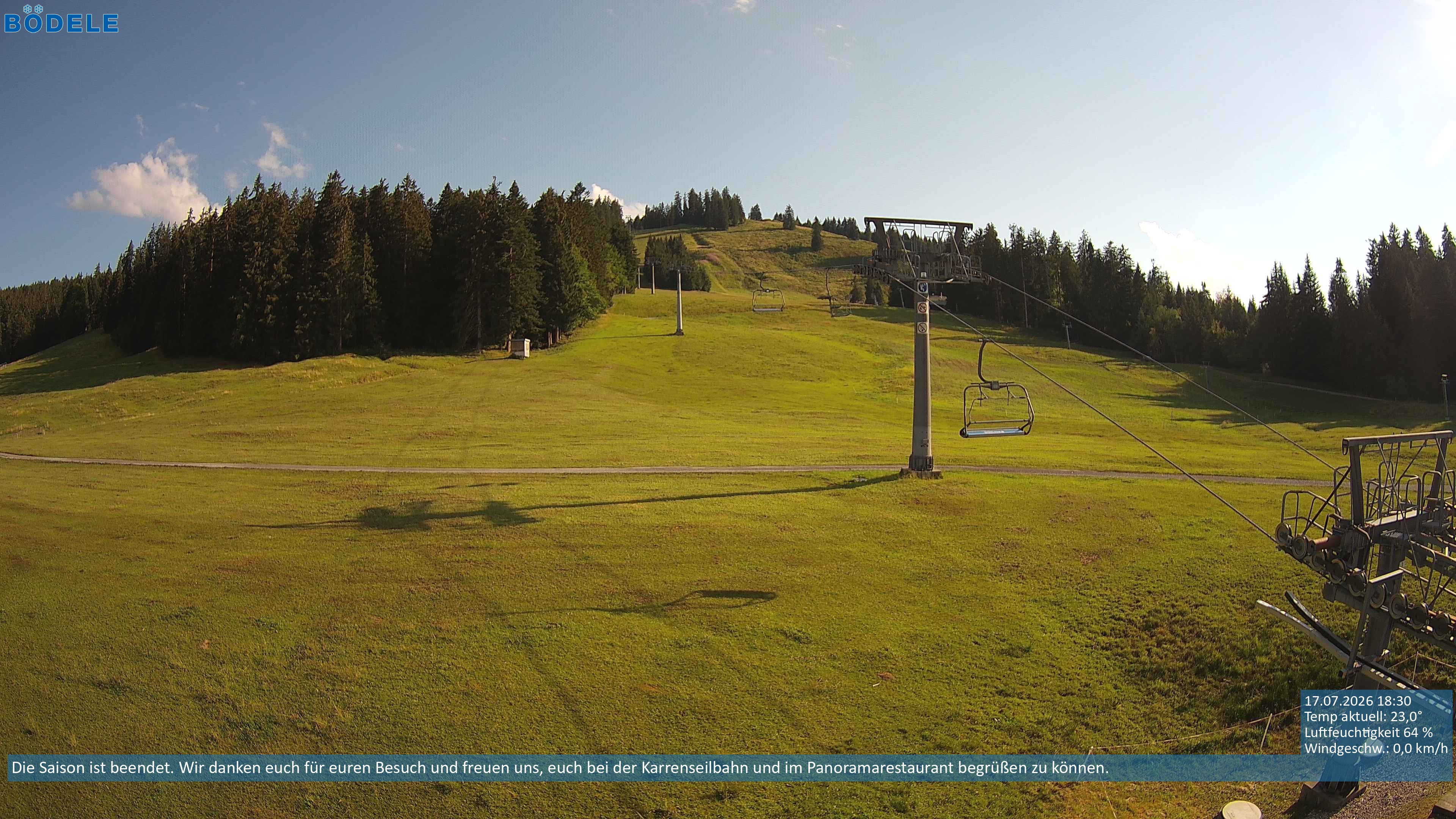 Archiv Foto Webcam Lanklift am Bödele