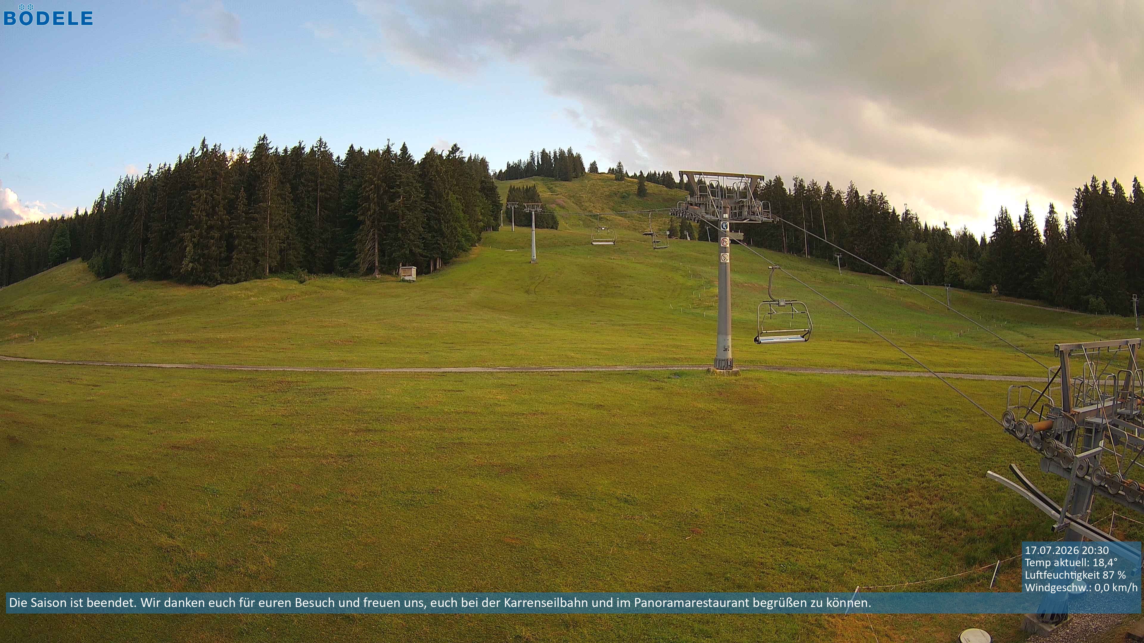 Archiv Foto Webcam Lanklift am Bödele