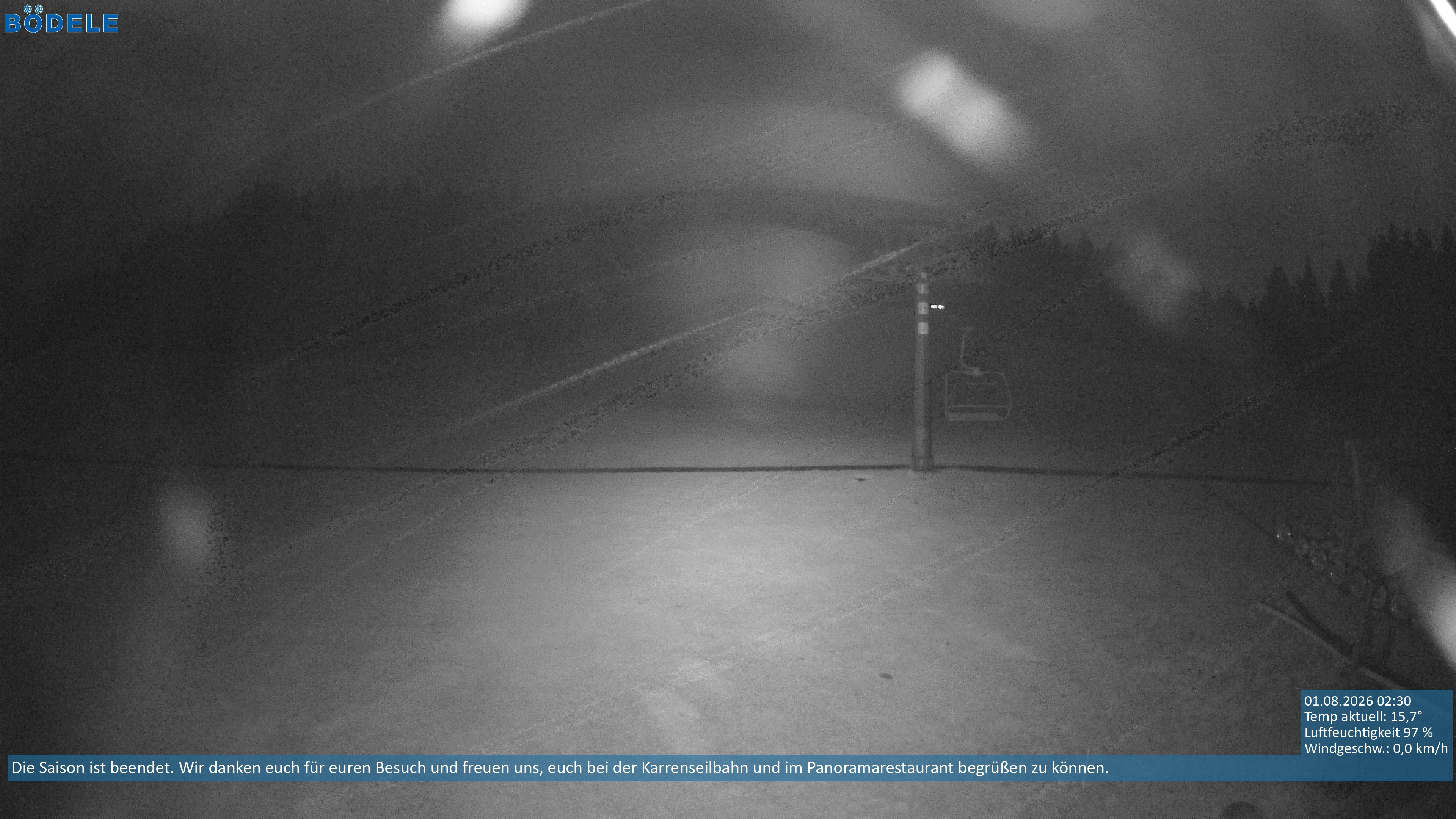 Archiv Foto Webcam Lanklift am Bödele
