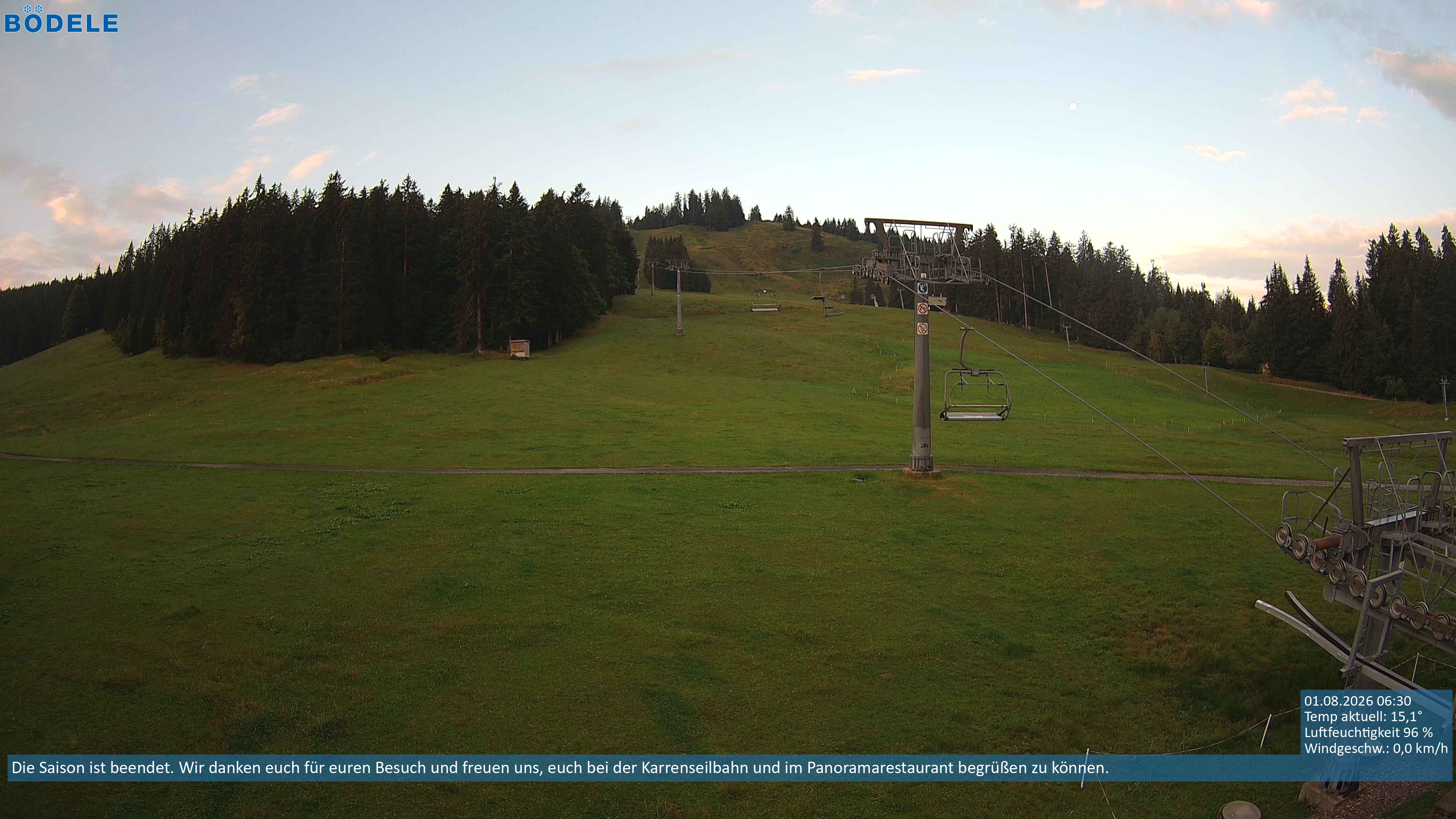Archiv Foto Webcam Lanklift am Bödele