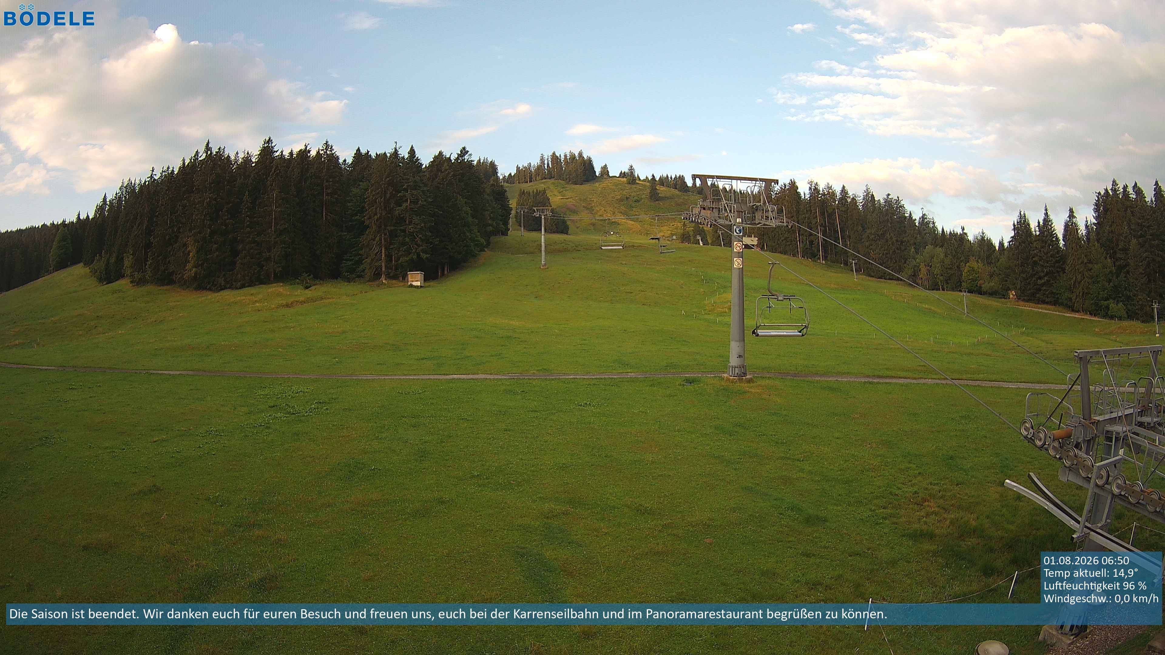 Archiv Foto Webcam Lanklift am Bödele