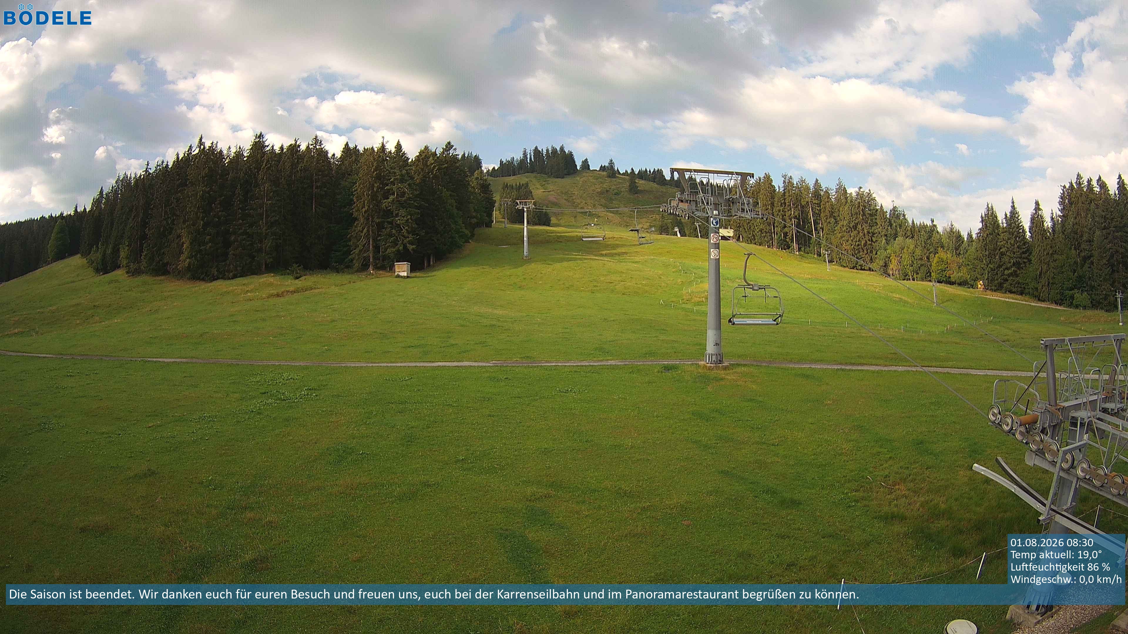 Archiv Foto Webcam Lanklift am Bödele