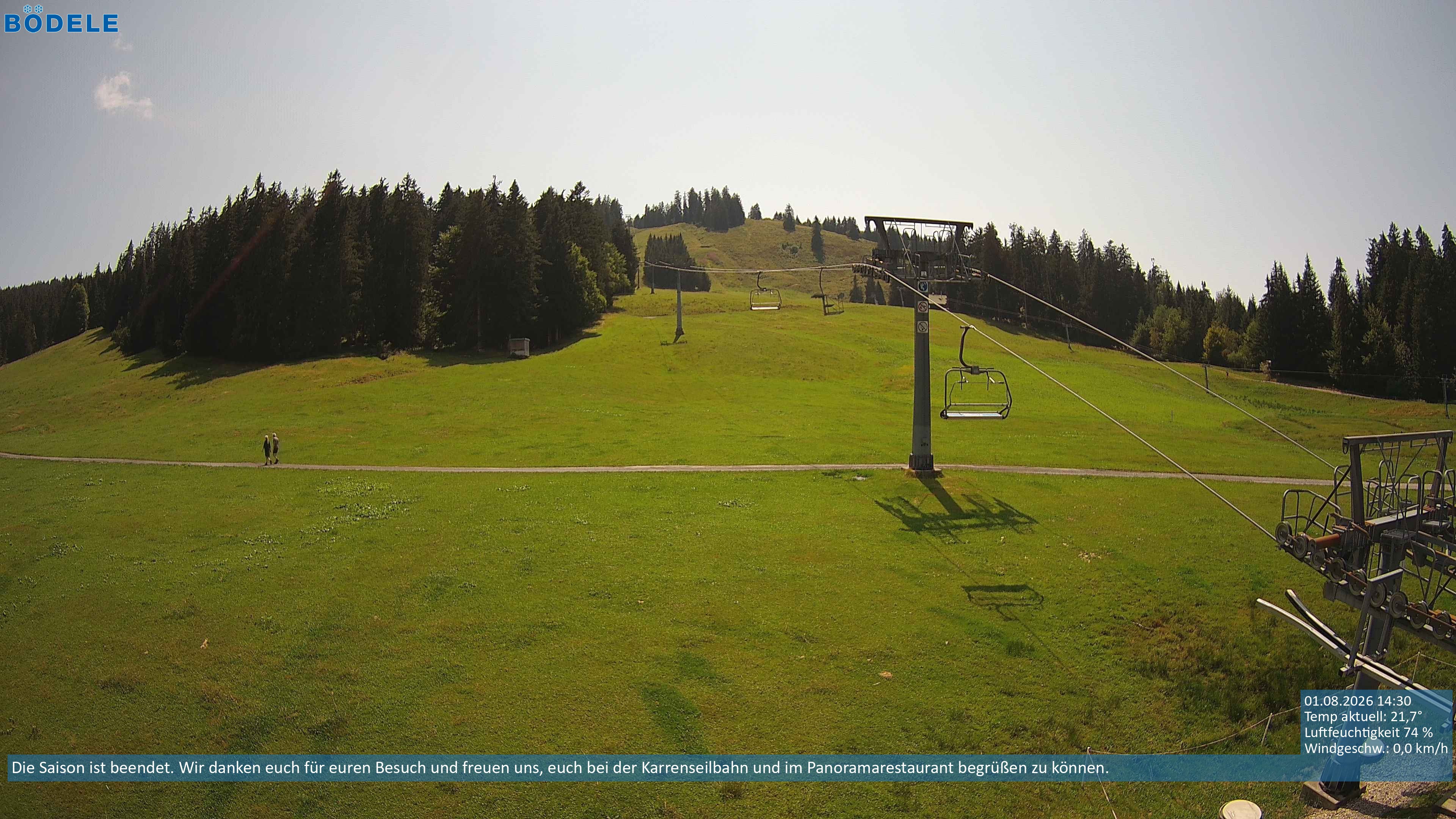 Archiv Foto Webcam Lanklift am Bödele