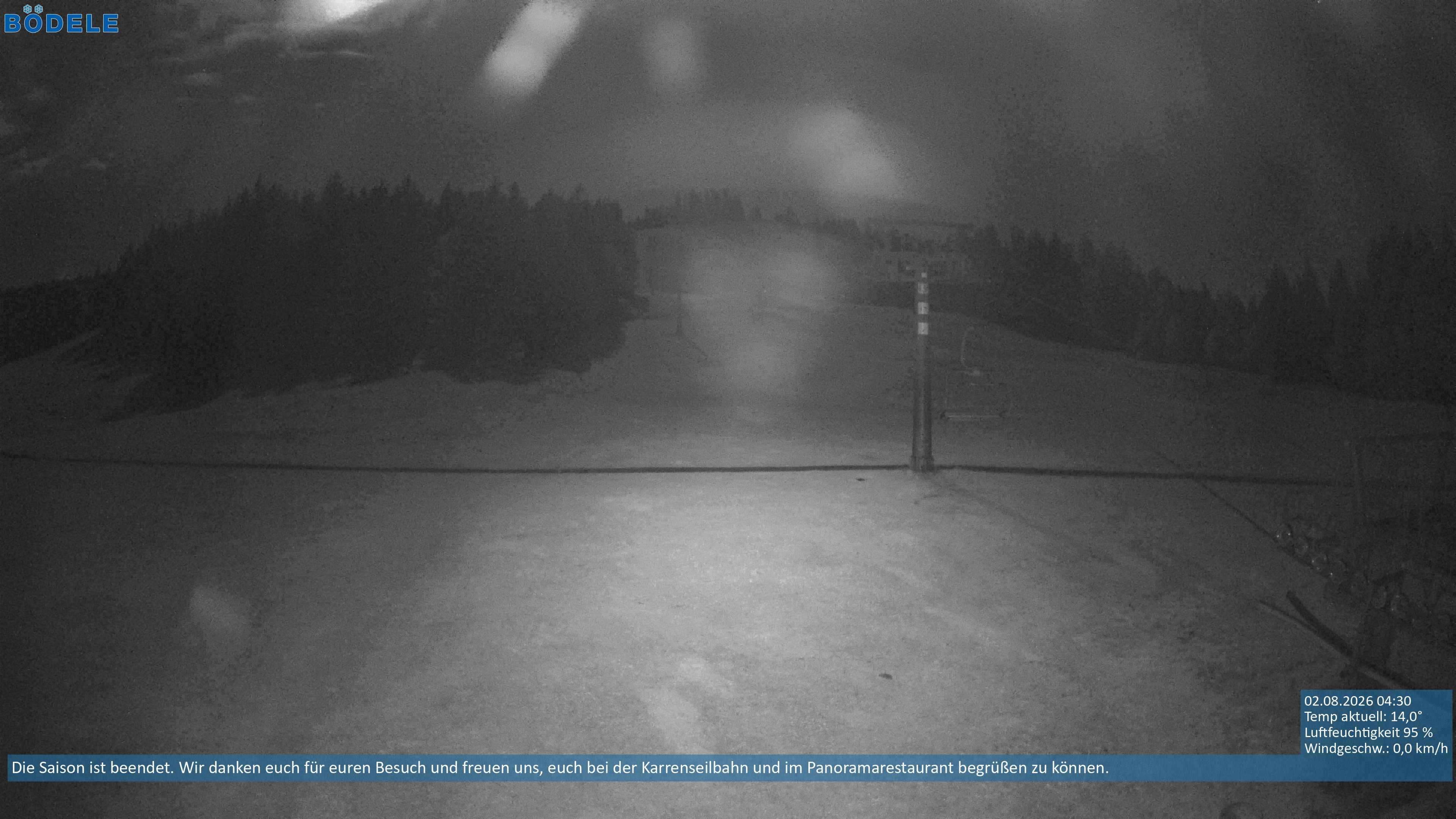 Archiv Foto Webcam Lanklift am Bödele