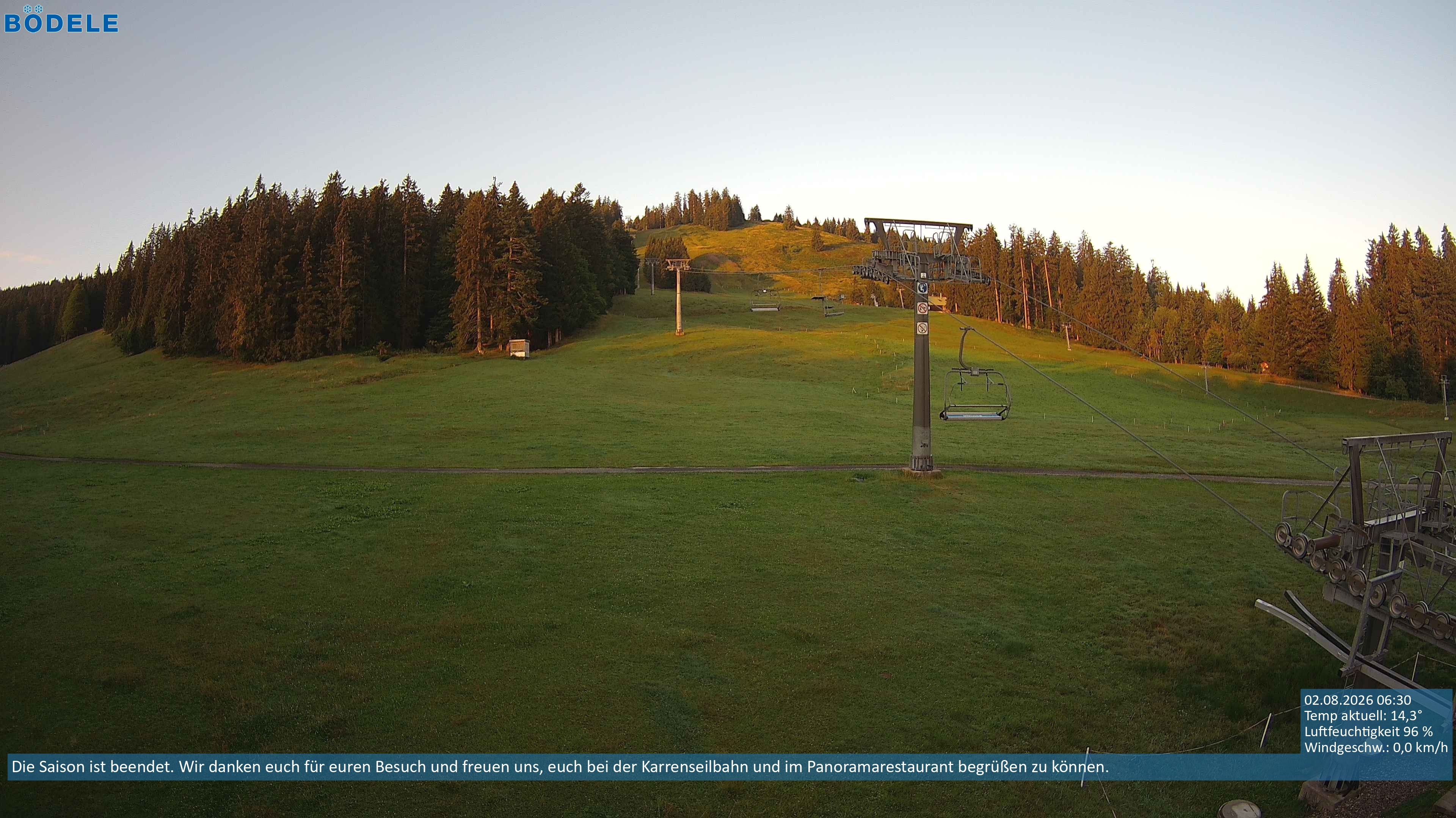 Archiv Foto Webcam Lanklift am Bödele