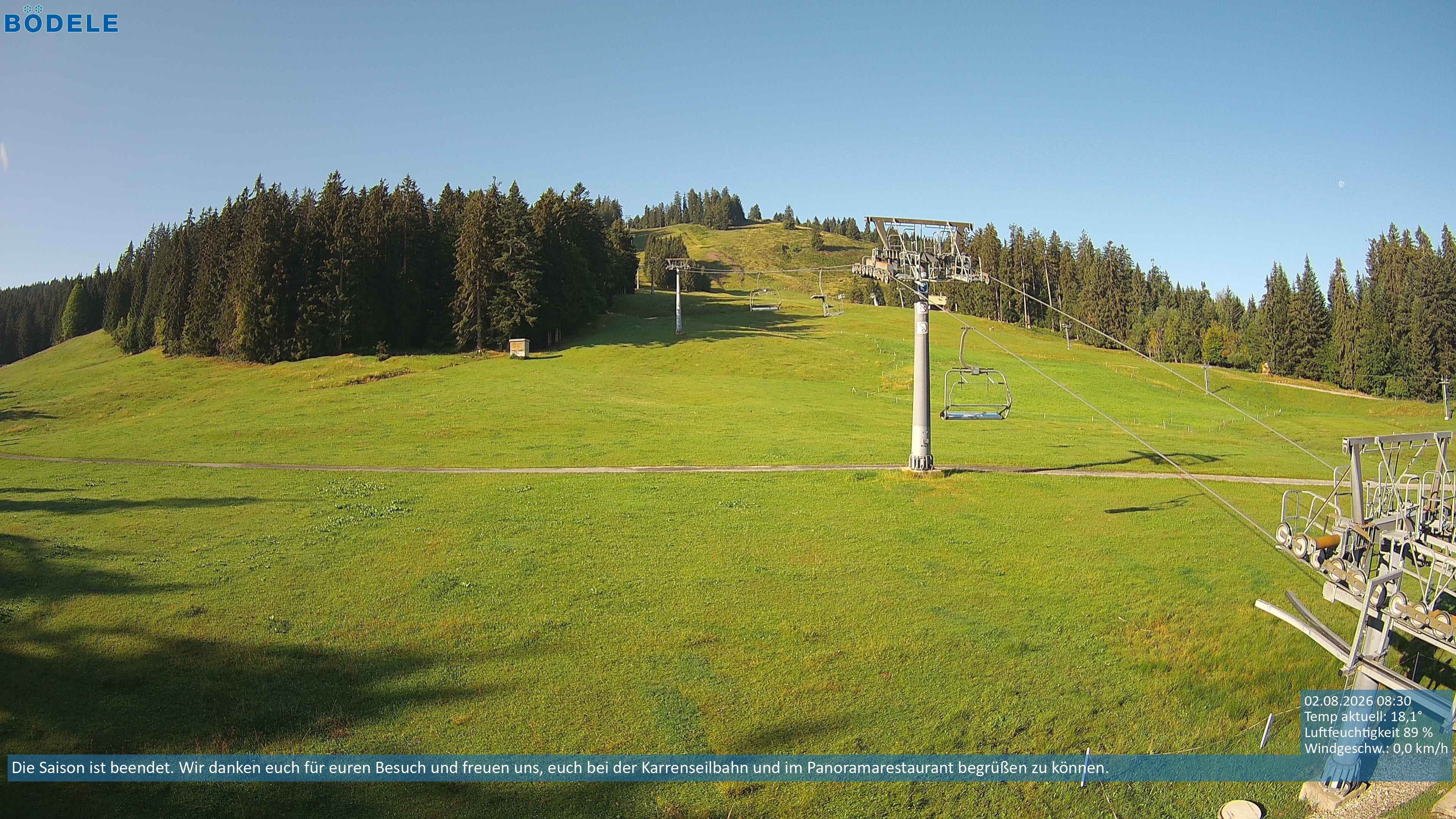 Archiv Foto Webcam Lanklift am Bödele