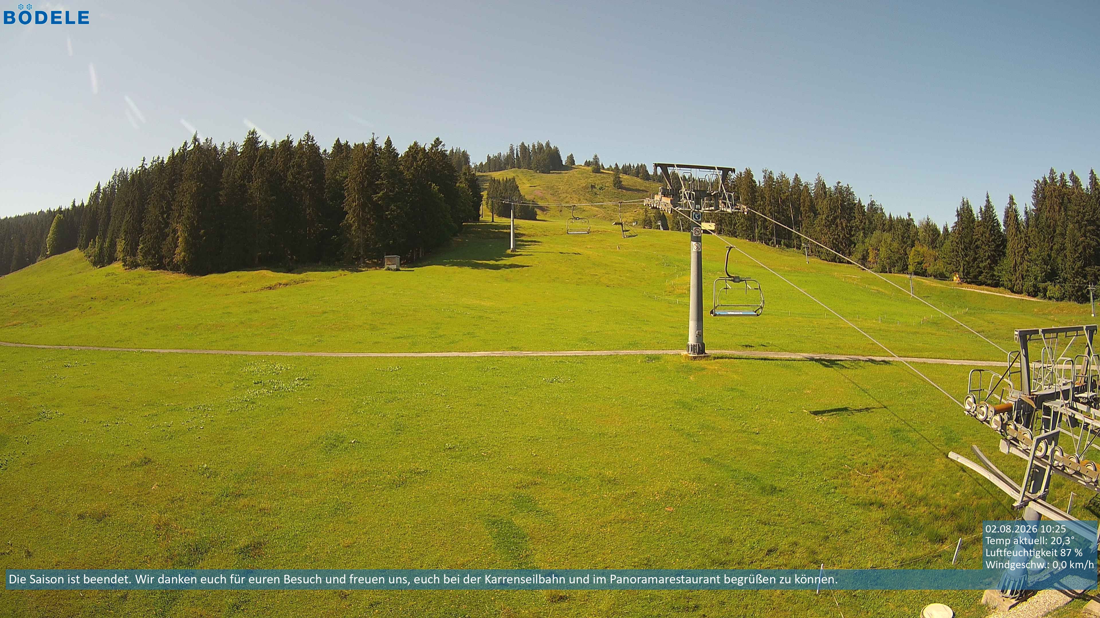 Archiv Foto Webcam Lanklift am Bödele