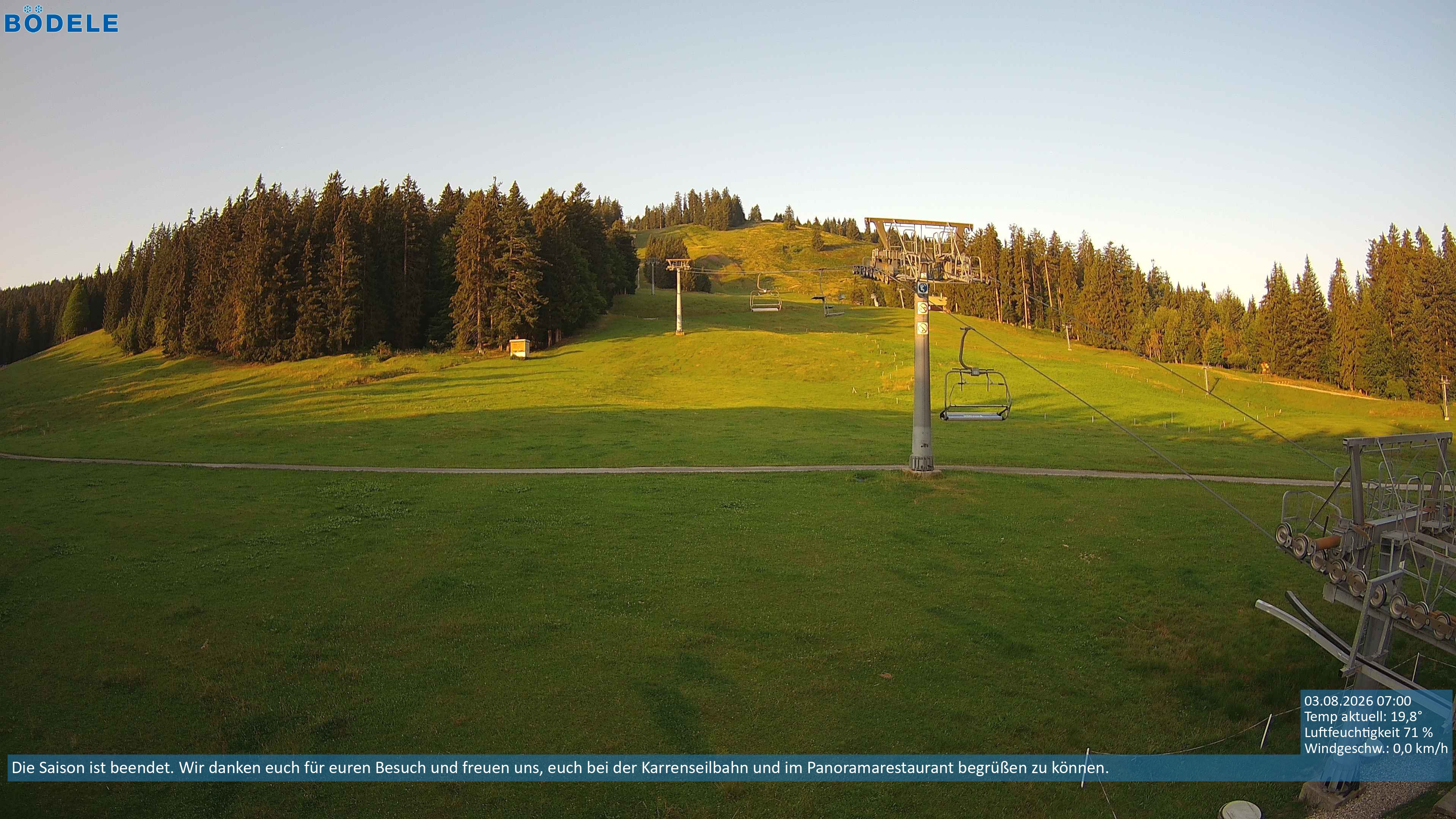 Archiv Foto Webcam Lanklift am Bödele