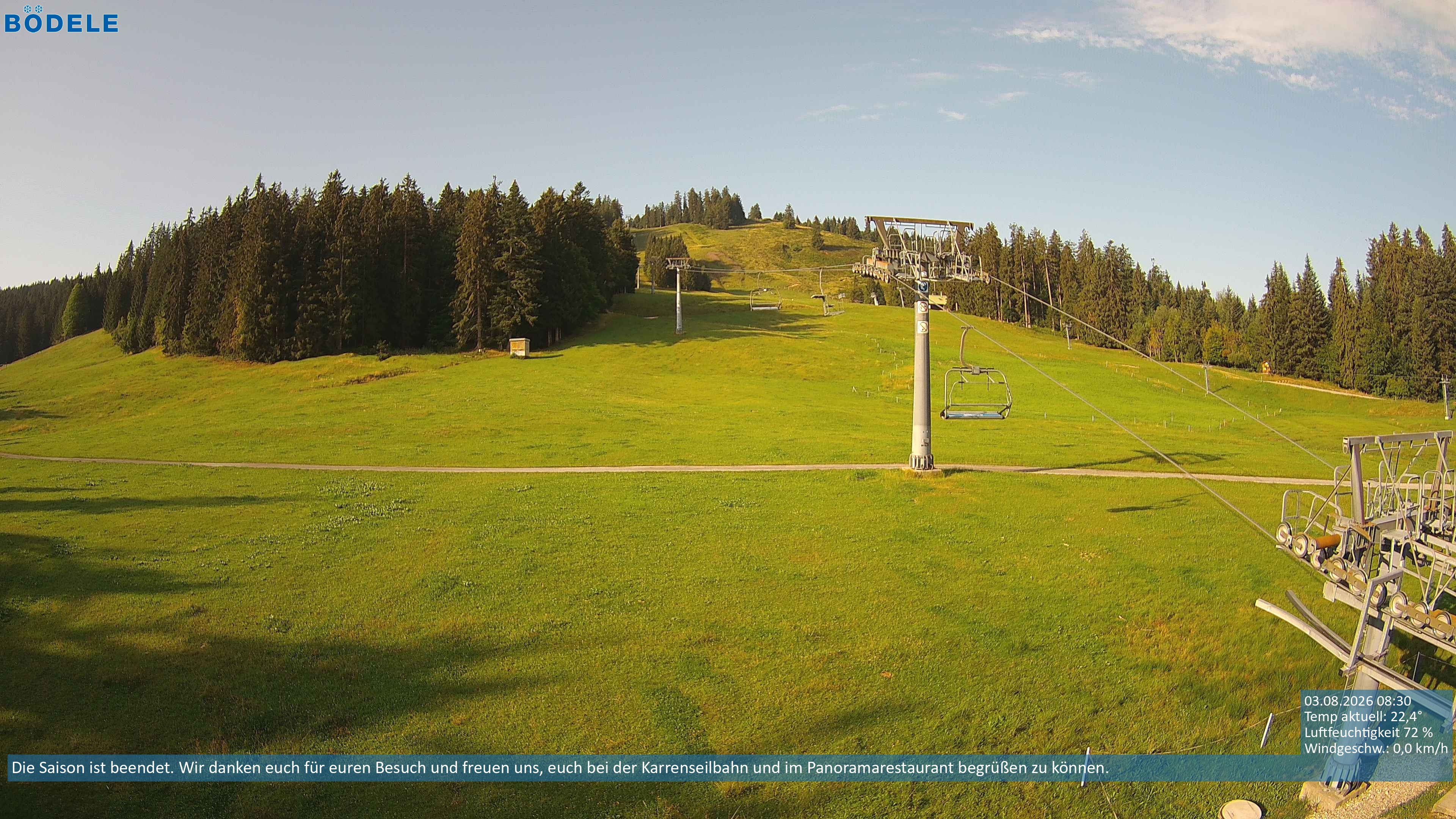 Archiv Foto Webcam Lanklift am Bödele