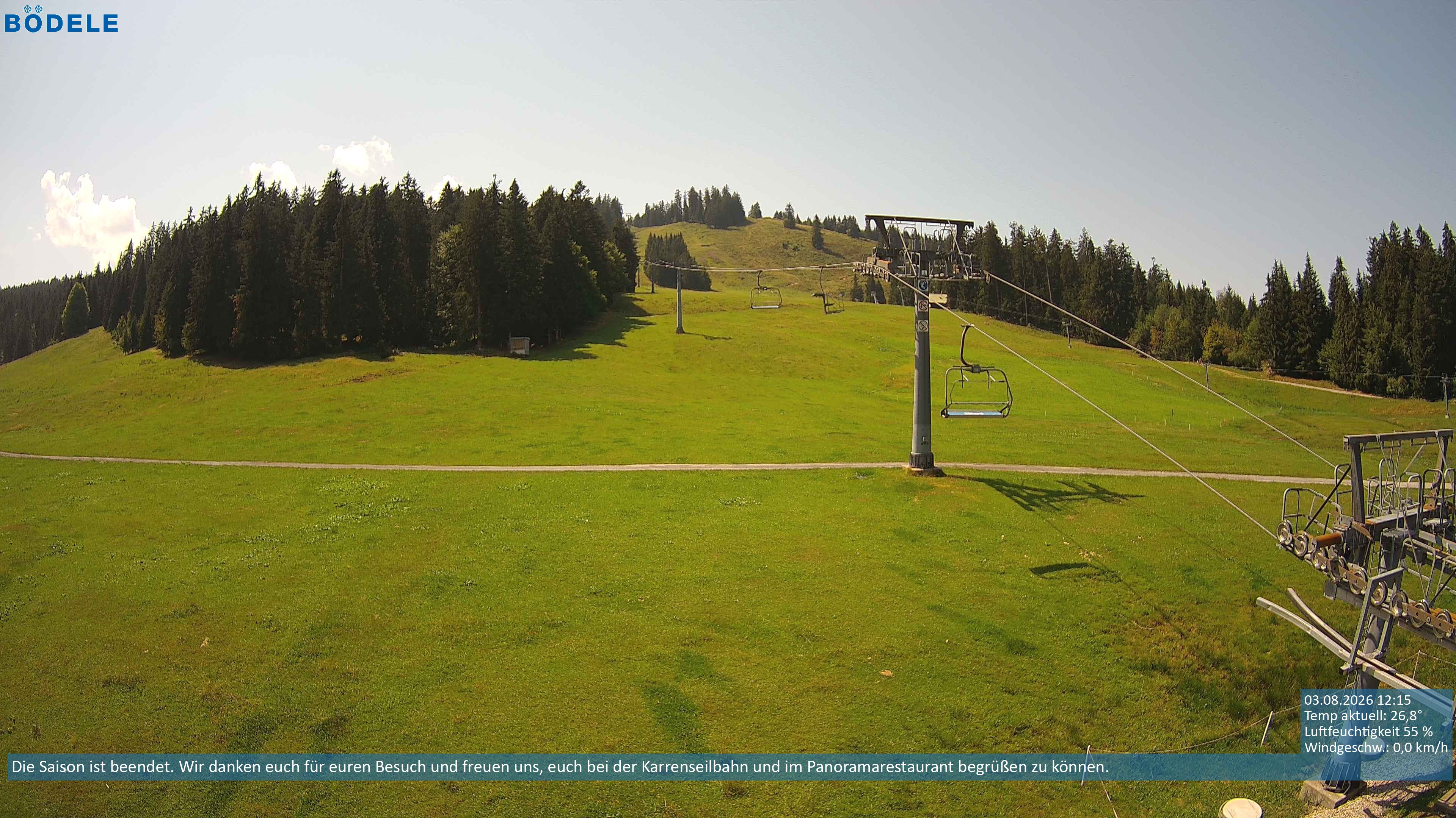 Archiv Foto Webcam Lanklift am Bödele