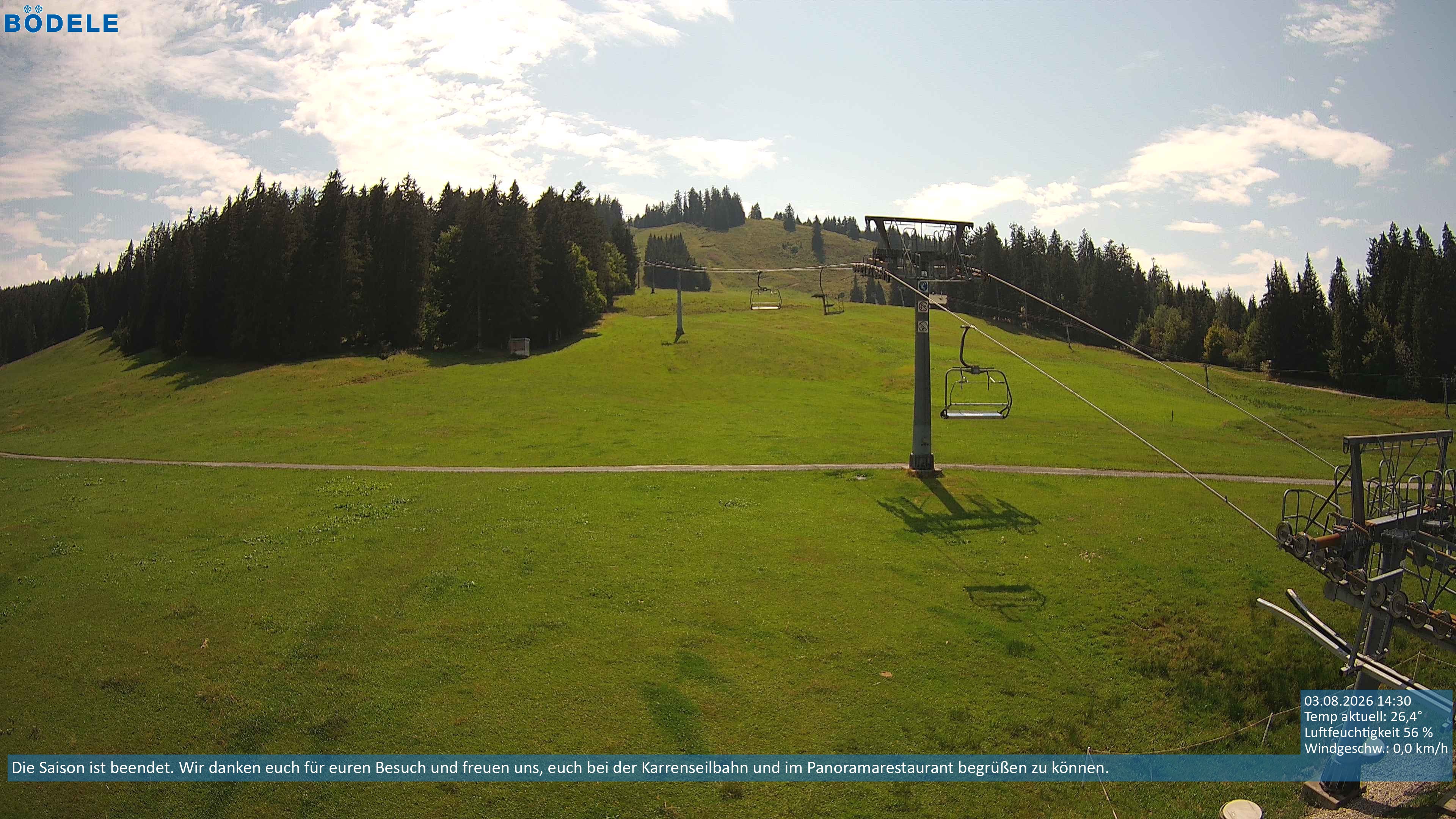 Archiv Foto Webcam Lanklift am Bödele