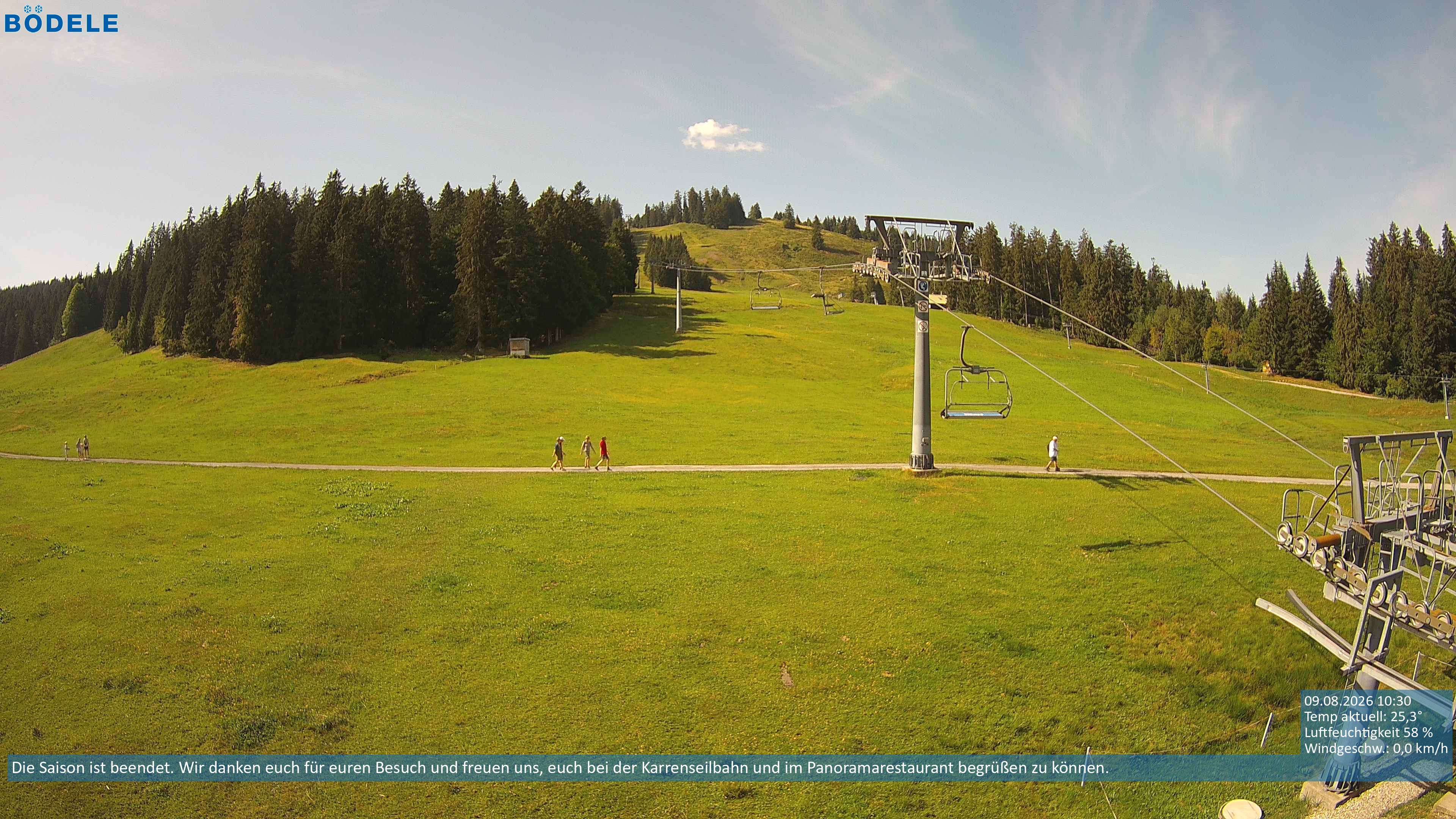 Archiv Foto Webcam Lanklift am Bödele