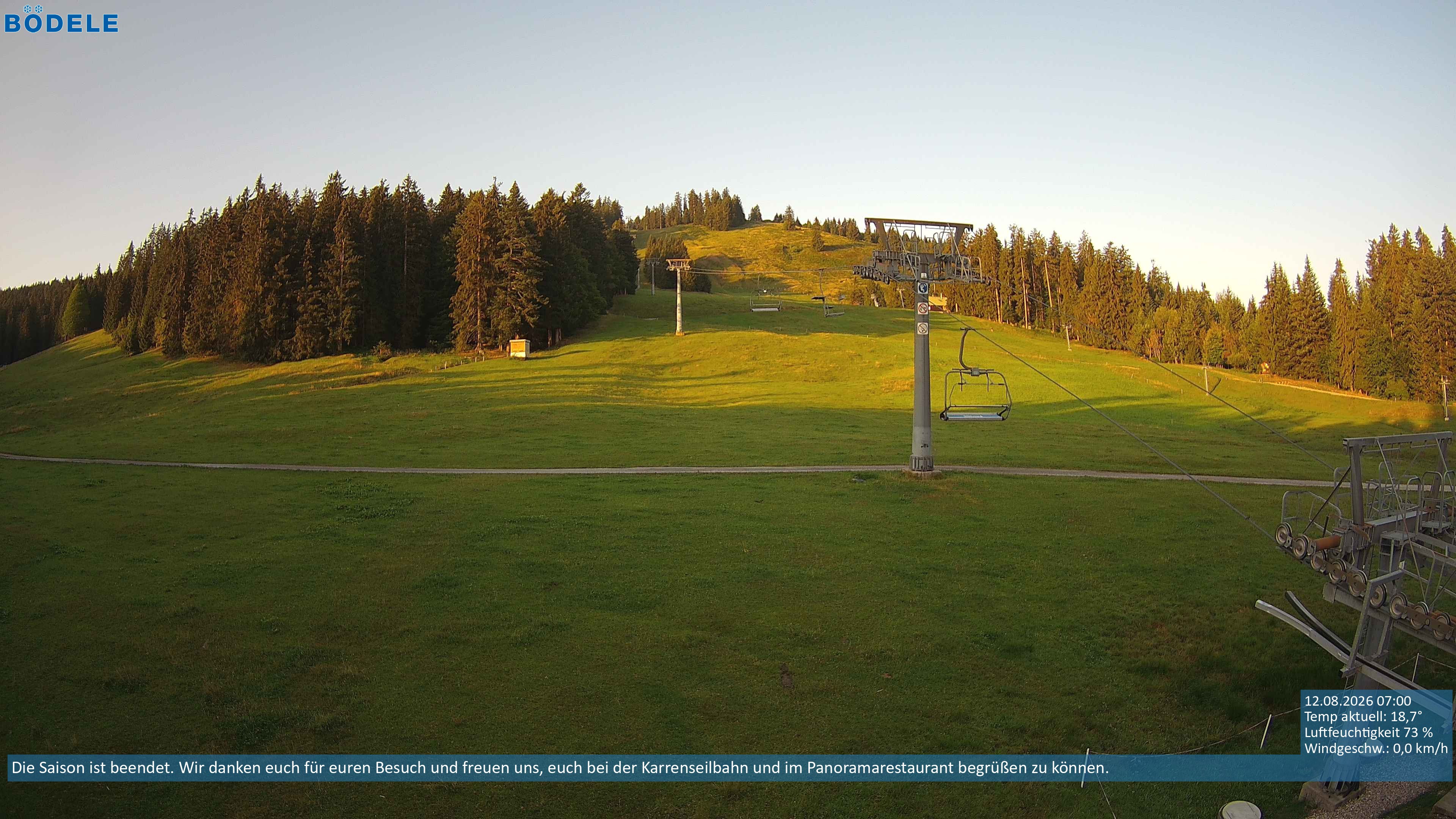 Archiv Foto Webcam Lanklift am Bödele
