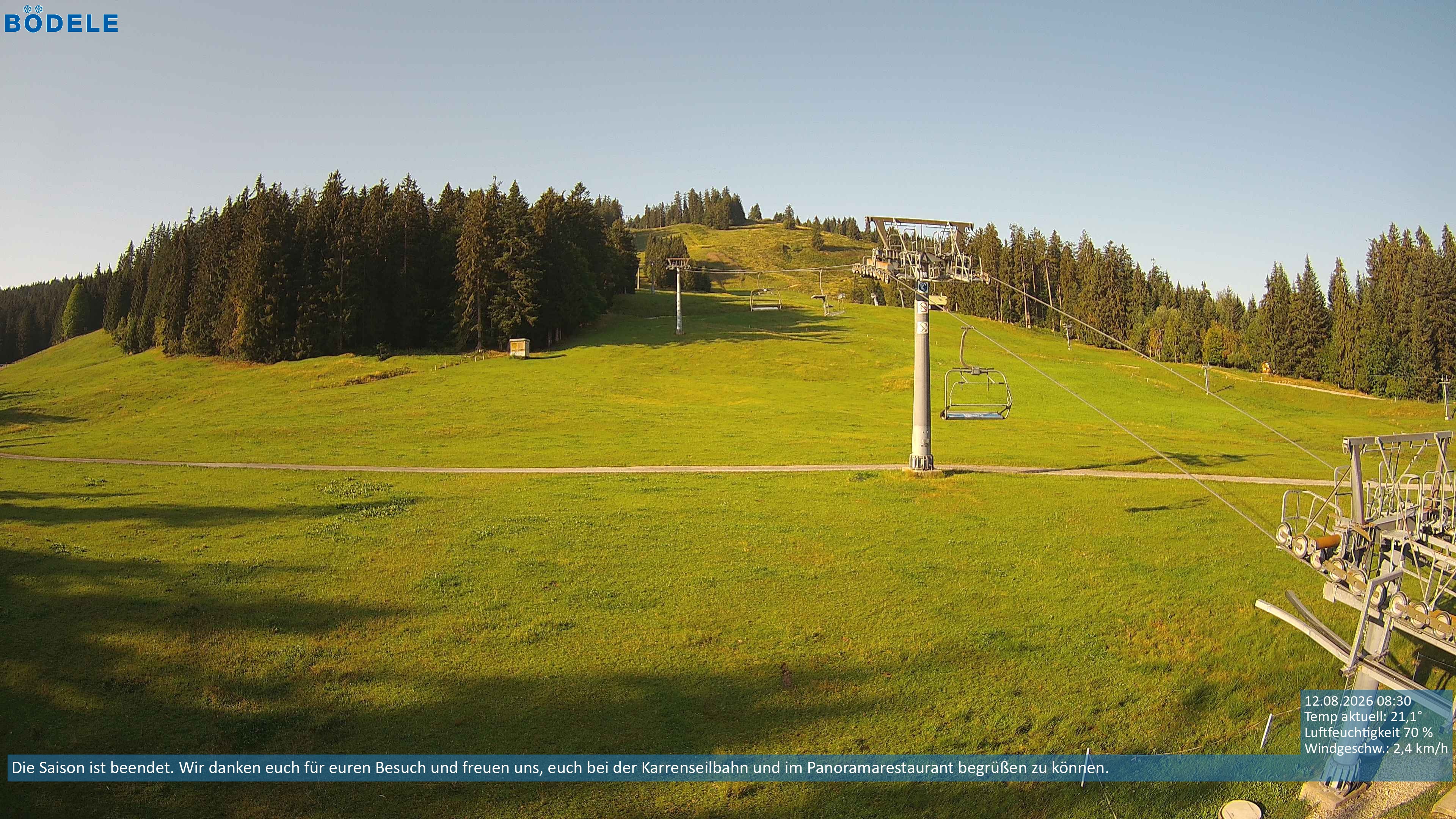 Archiv Foto Webcam Lanklift am Bödele