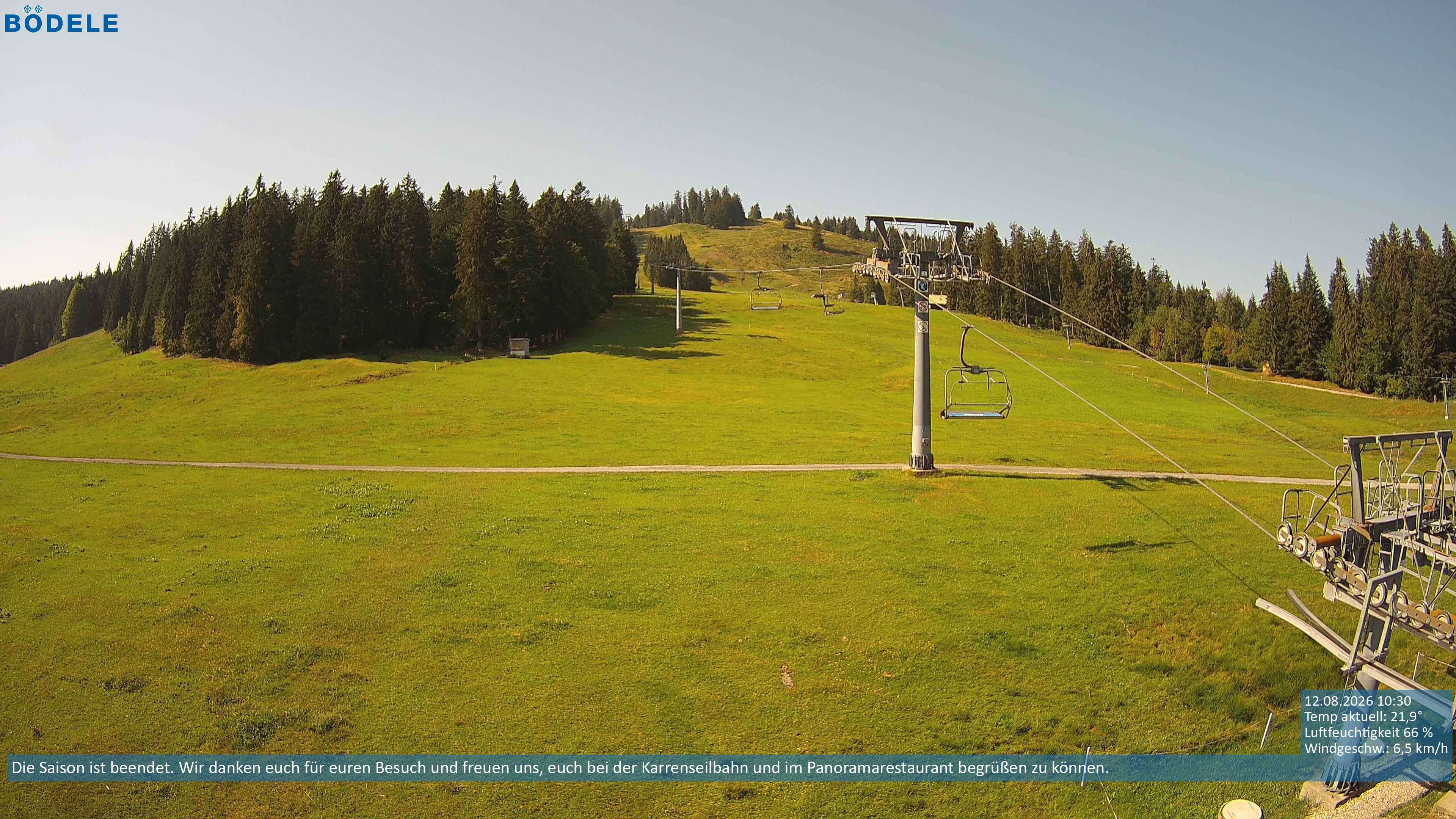 Archiv Foto Webcam Lanklift am Bödele