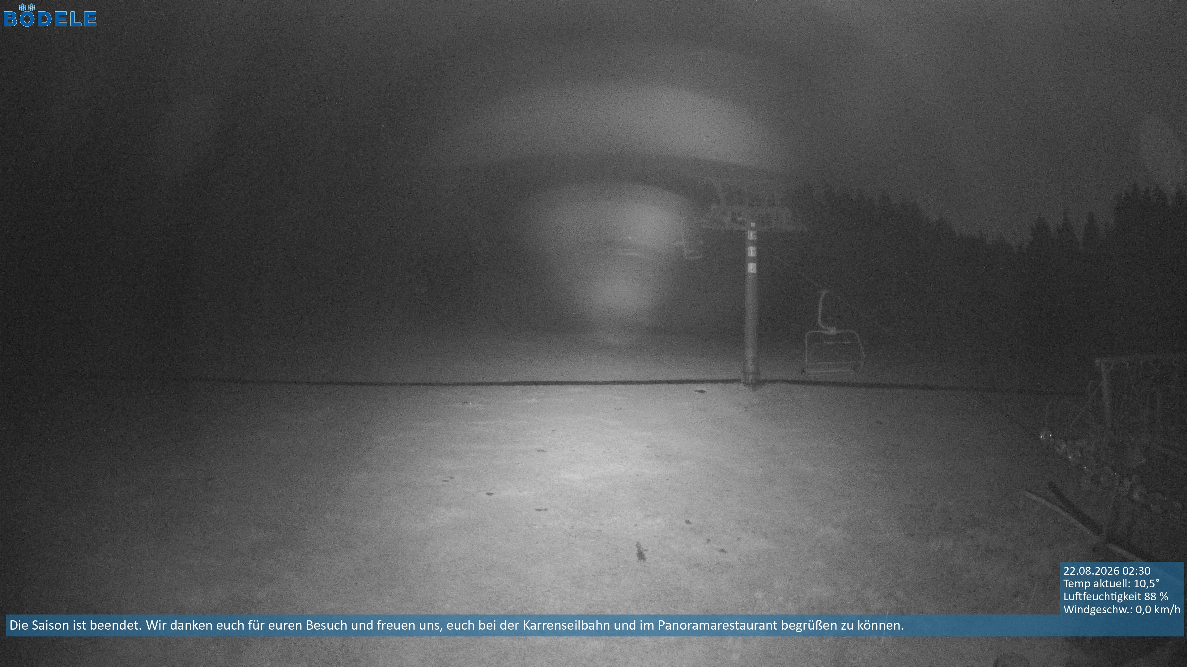 Archiv Foto Webcam Lanklift am Bödele